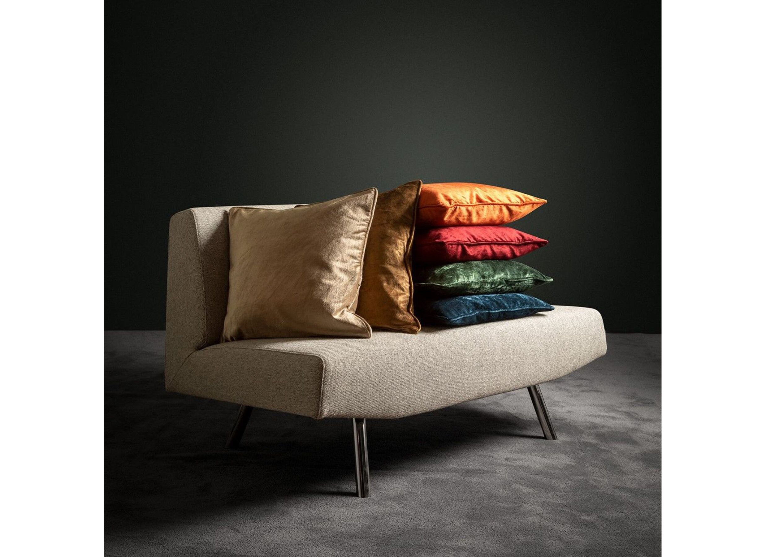 Photo ensemble - Coussin Celeste 45x45cm - tissu - pumice stone
