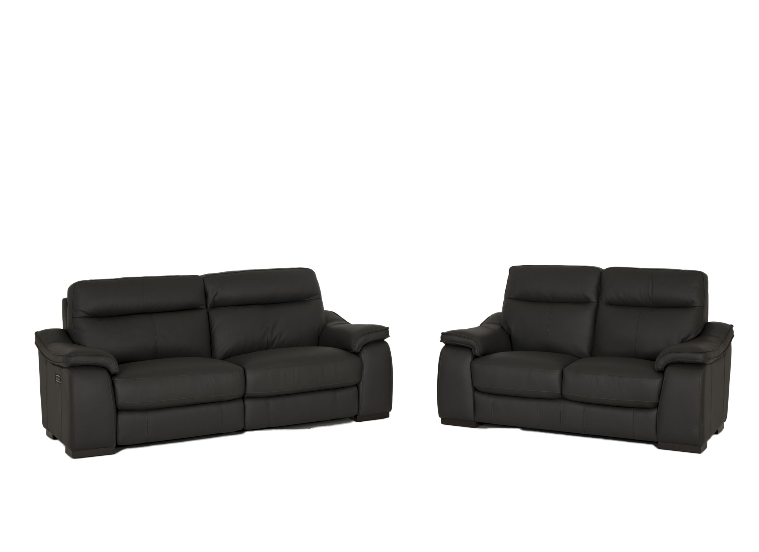 Zetel Final 2 - Zetel Final 2,5+2-zit - leder - shalegrey met relax