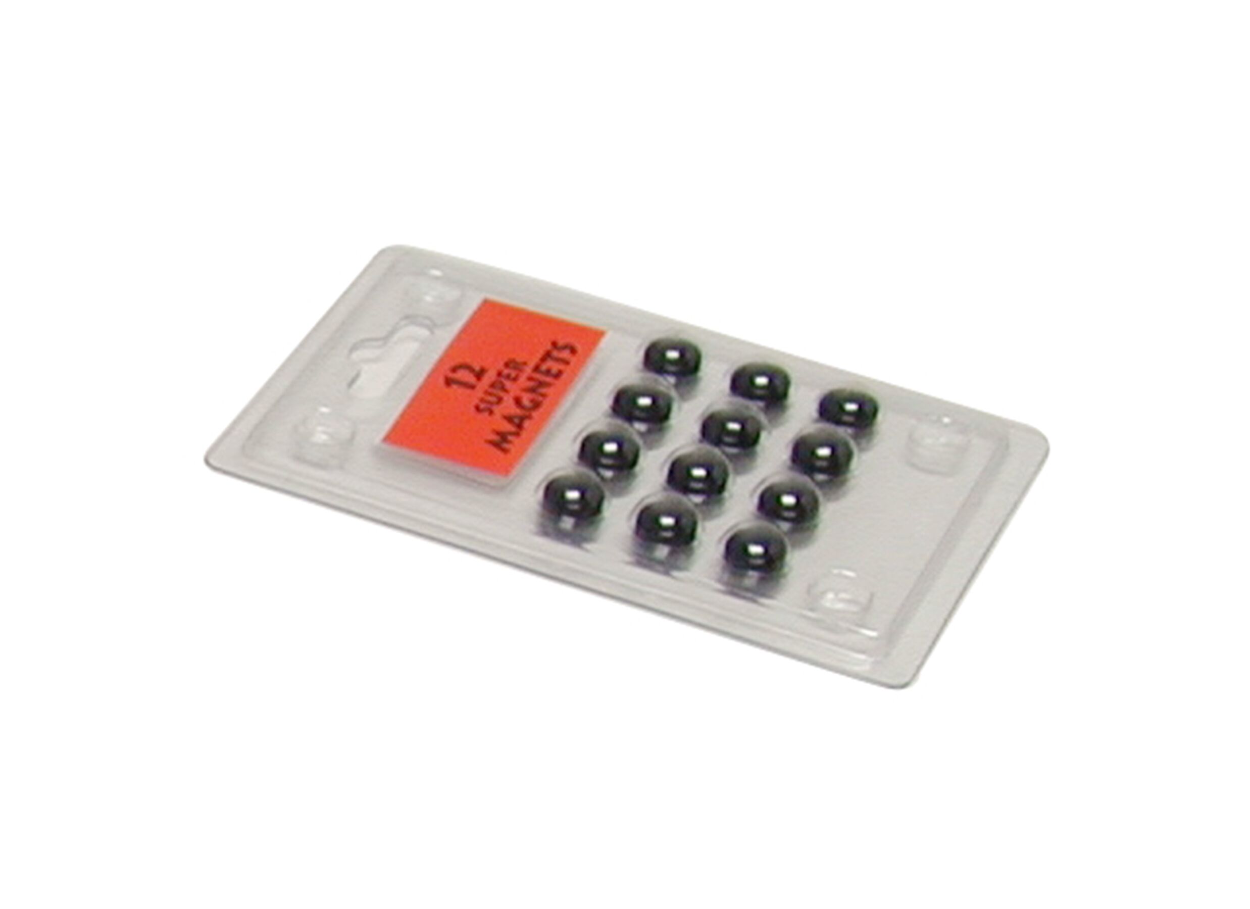 Magneten zwart, set van 12