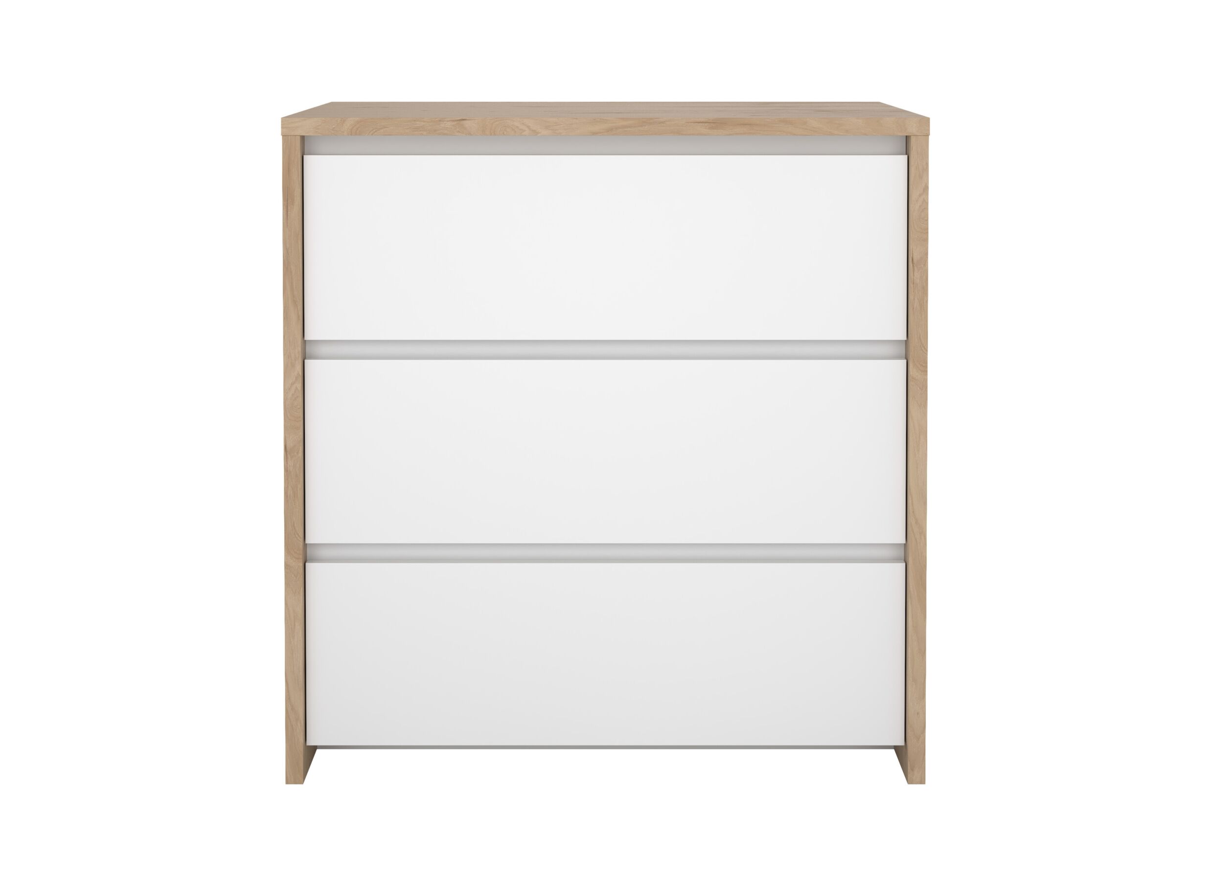 Aperçu - Commode Next 80x48x84cm - décor - blanc/jackson hickory