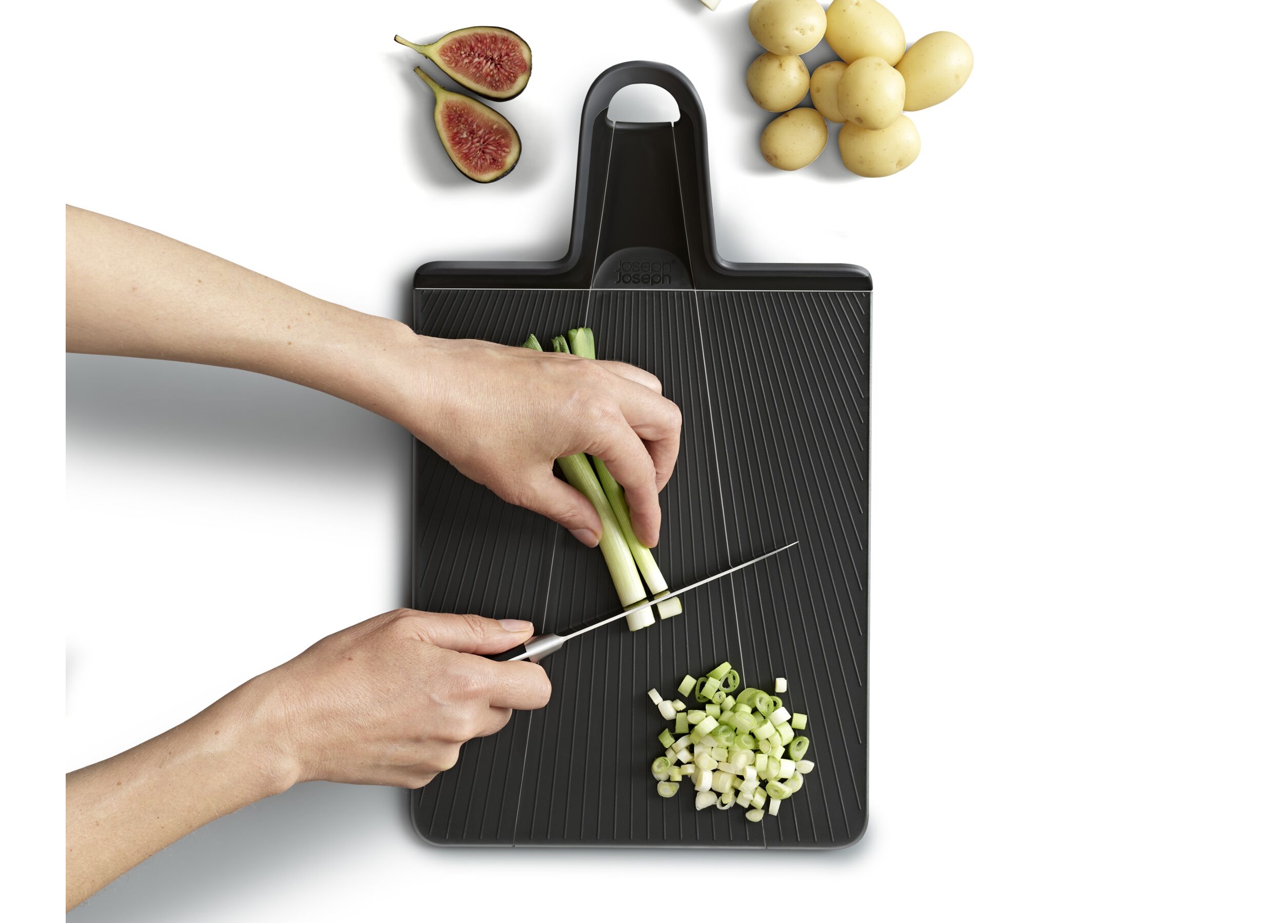 Foto ambiance - Planche à decouper Chop2Pot Plus Pliable 37,5x21,2cm