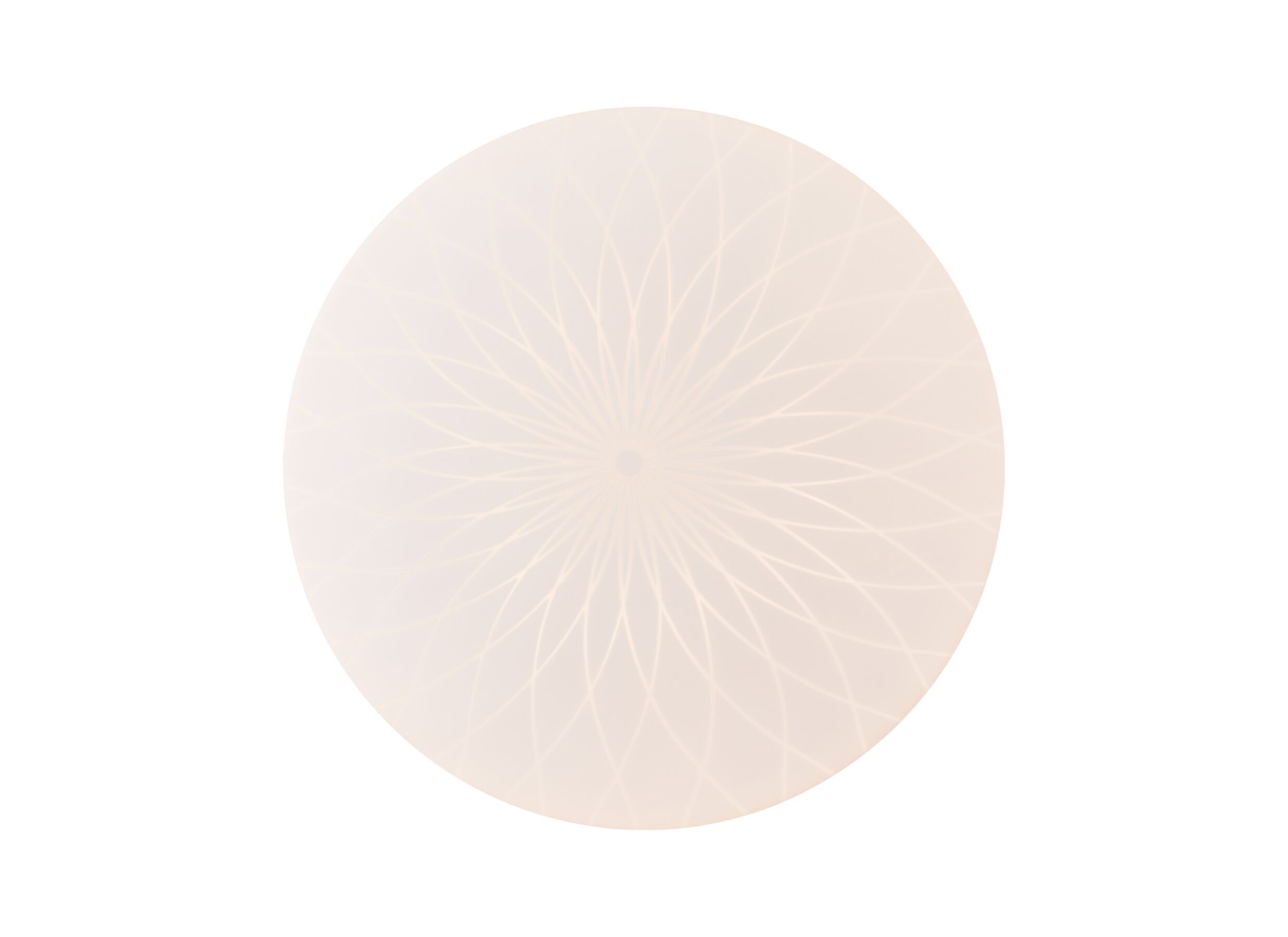 Aperçu - Plafonnier Farah Ø26cm - plastique & métal - blanc
