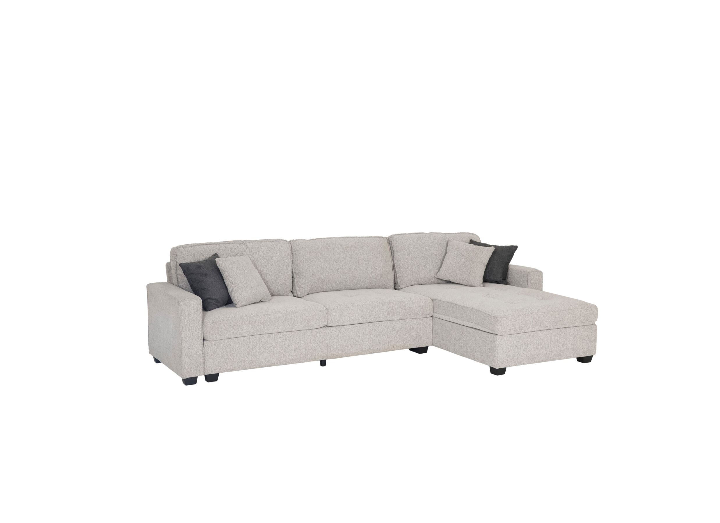Hoeksalon Ramon 319x176cm - stof - beige - Canapé d'angle Ramon 319x176cm - tissu - beige