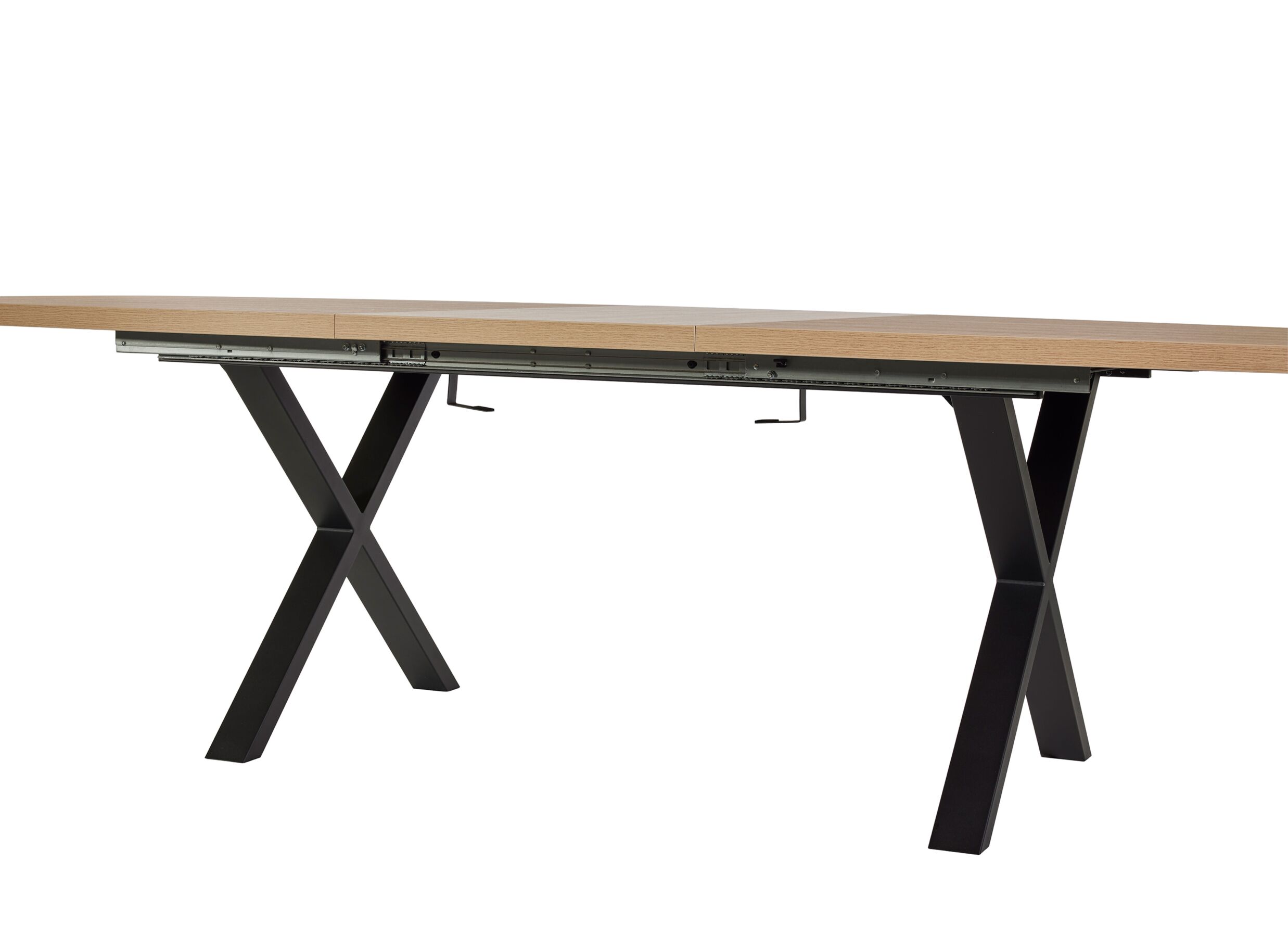 Detail - Table TF2415 200/250x100cm - mélamine - virginia oak