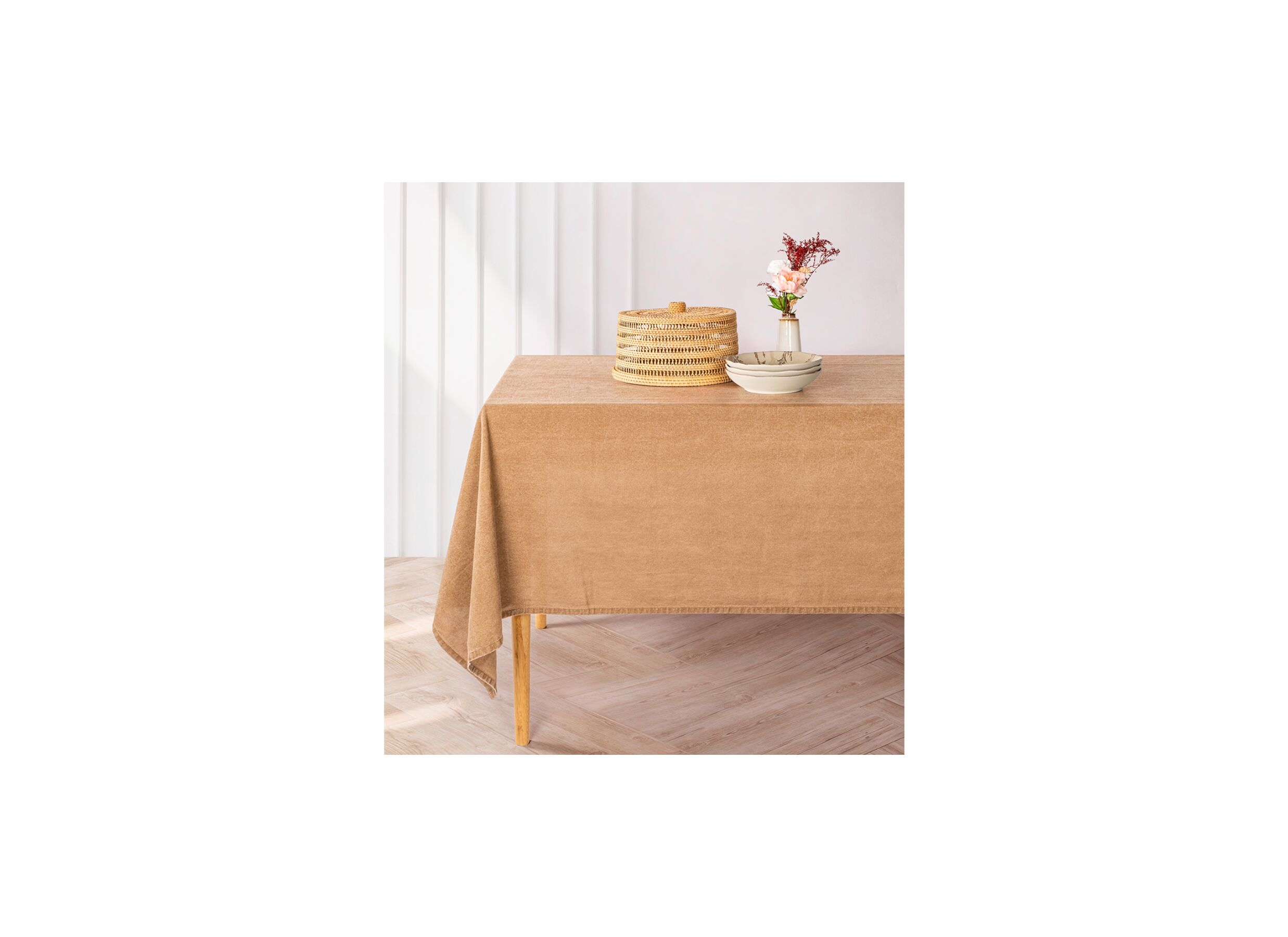 Sfeerfoto - Tafelkleed Myrna 145x300cm indian tan
