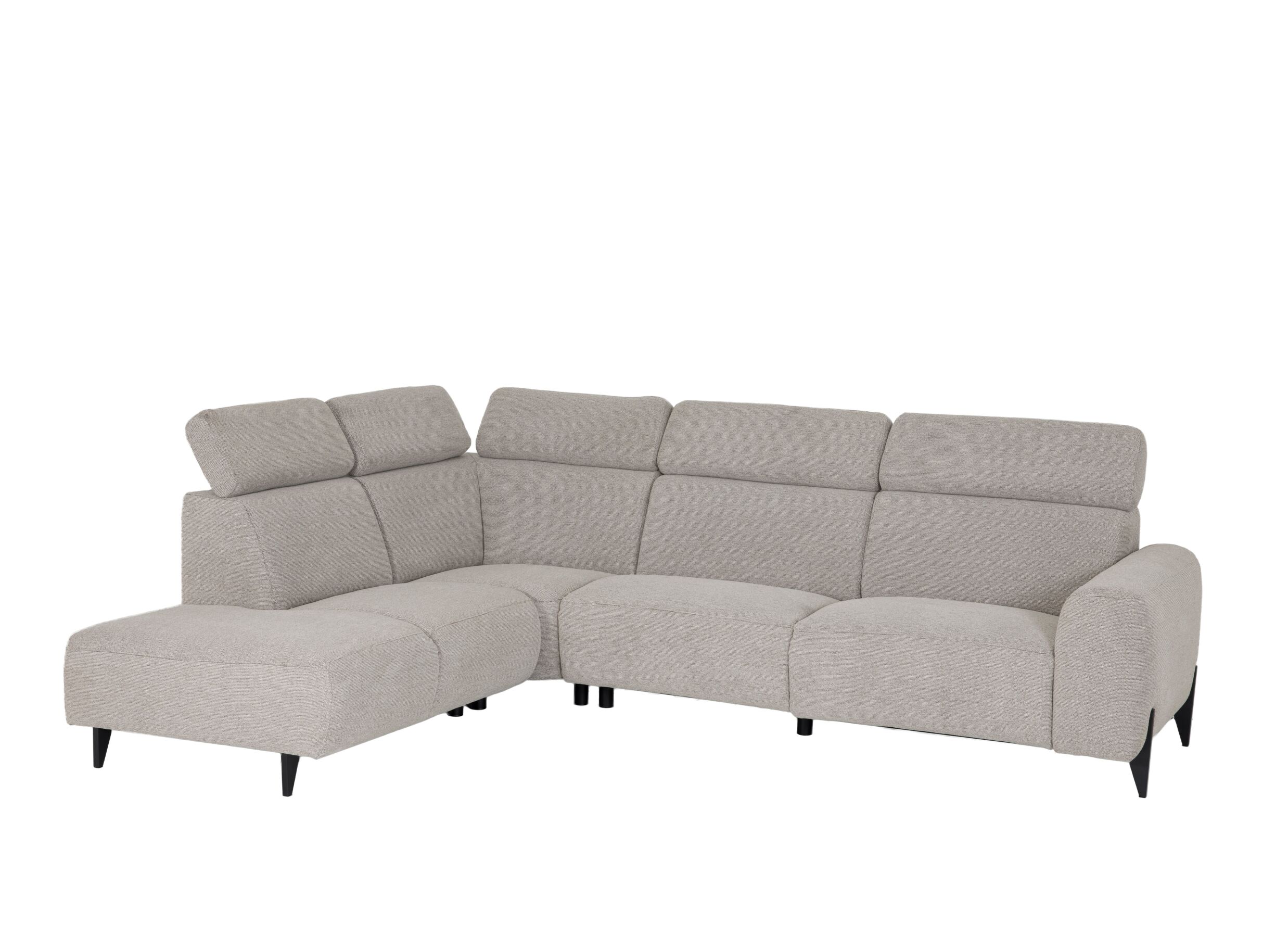 Aperçu - Canapé d'angle Culebra 291x231cm - tissu - beige