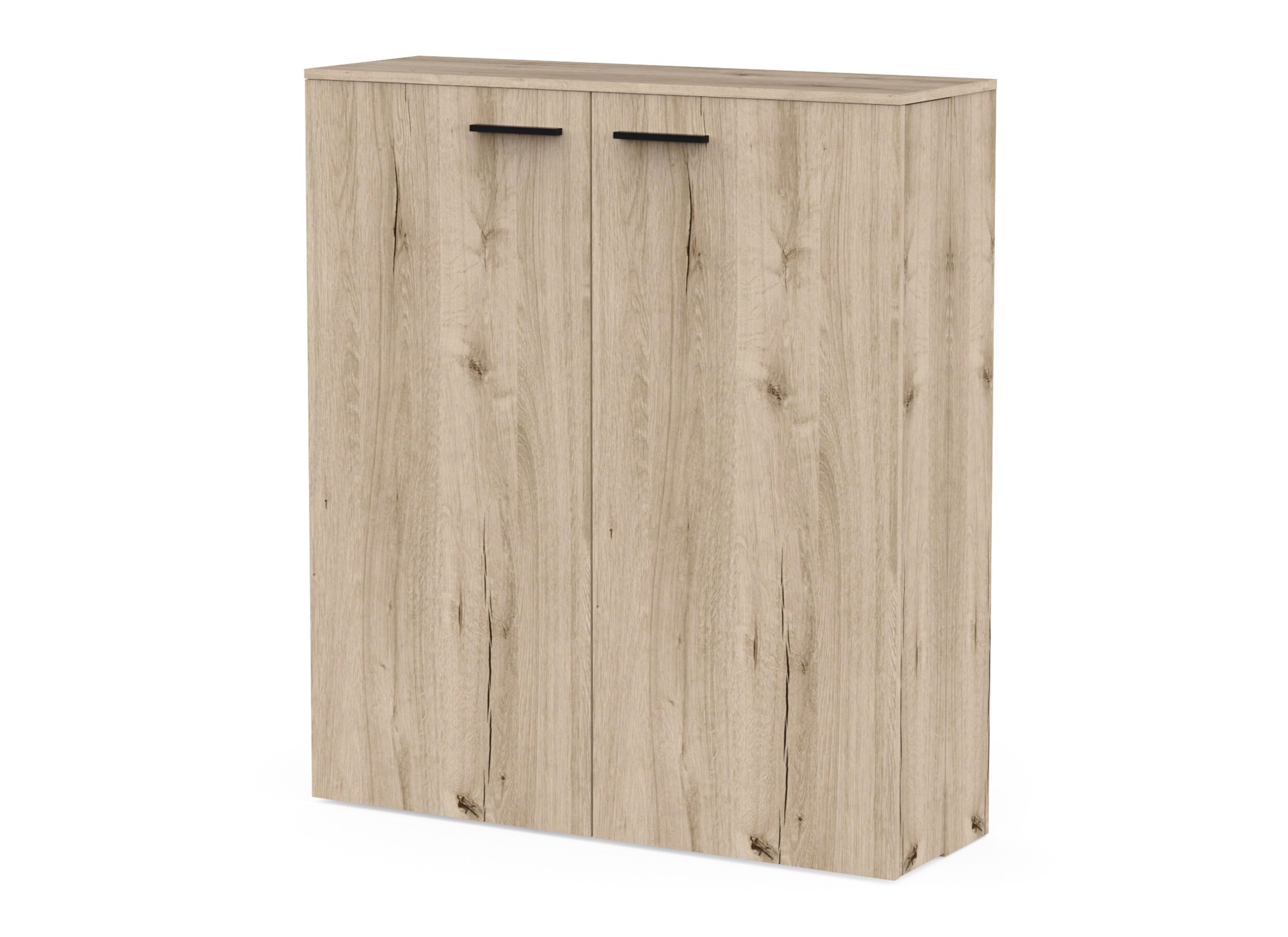 Aperçu - Armoire à chaussures Cube 100x33x114cm - décor - chêne royal