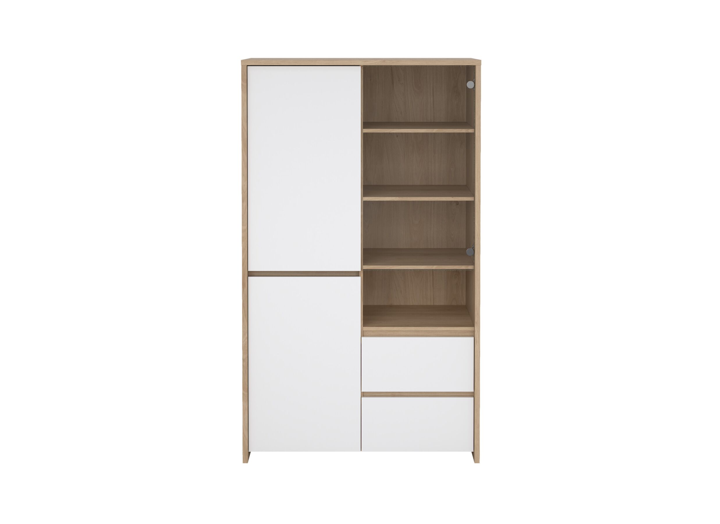 Overzichtsfoto - Barkast Next 100cm - decor - wit/jackson hickory