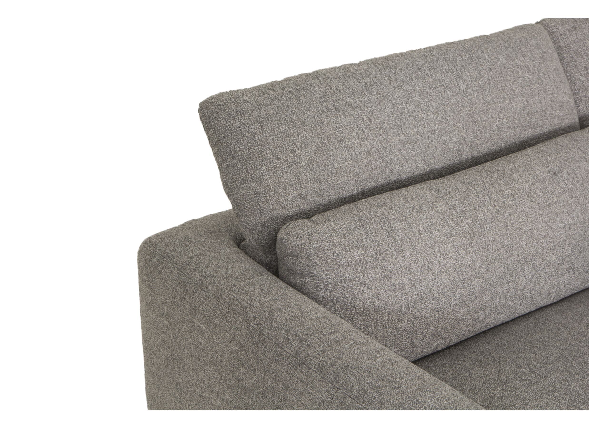 Hoeksalon Lexus 327x189cm - stof - grijs