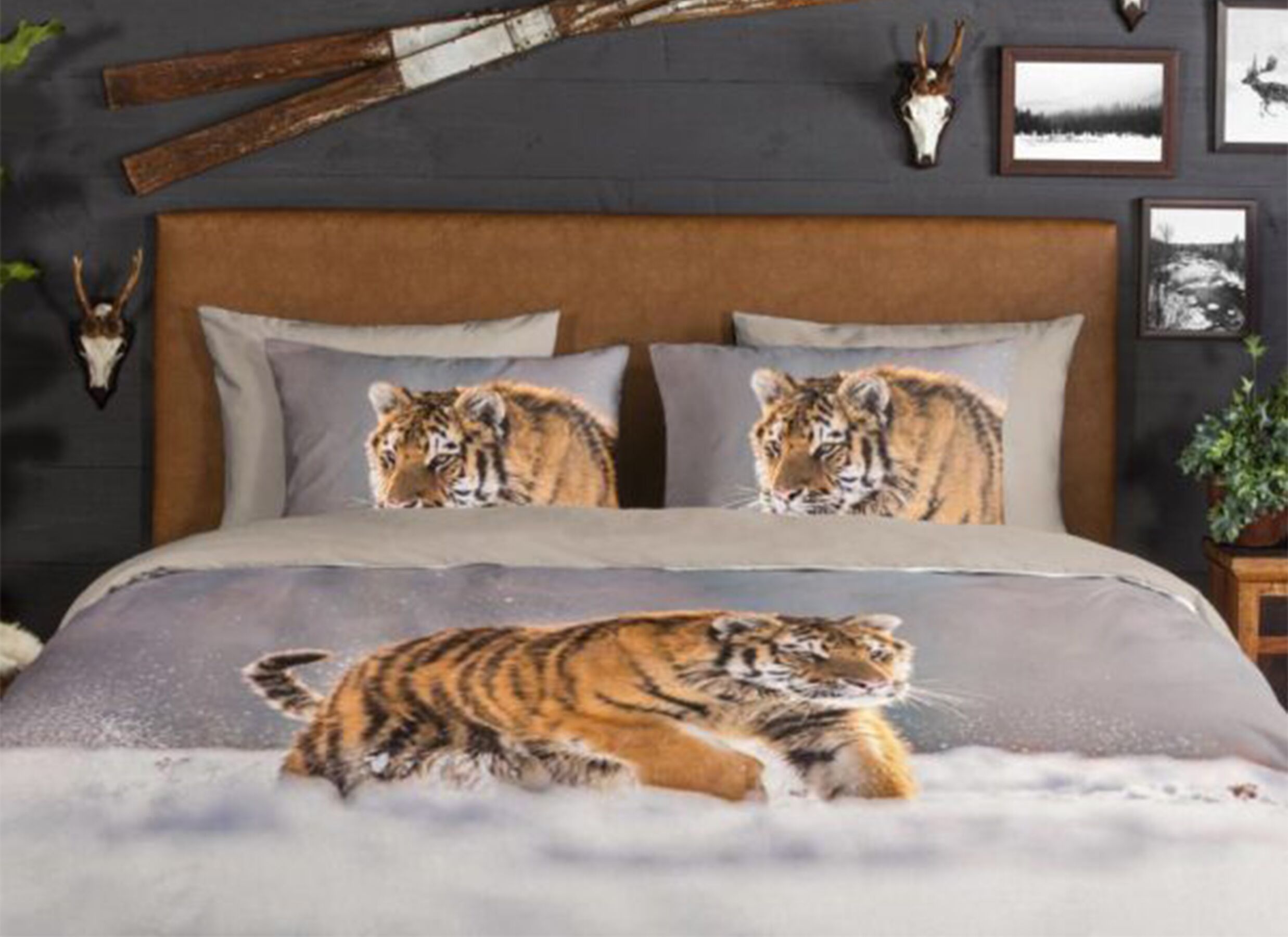 Foto ambiance - Housse de couette Siberian 240x220cm - flanelle - sable