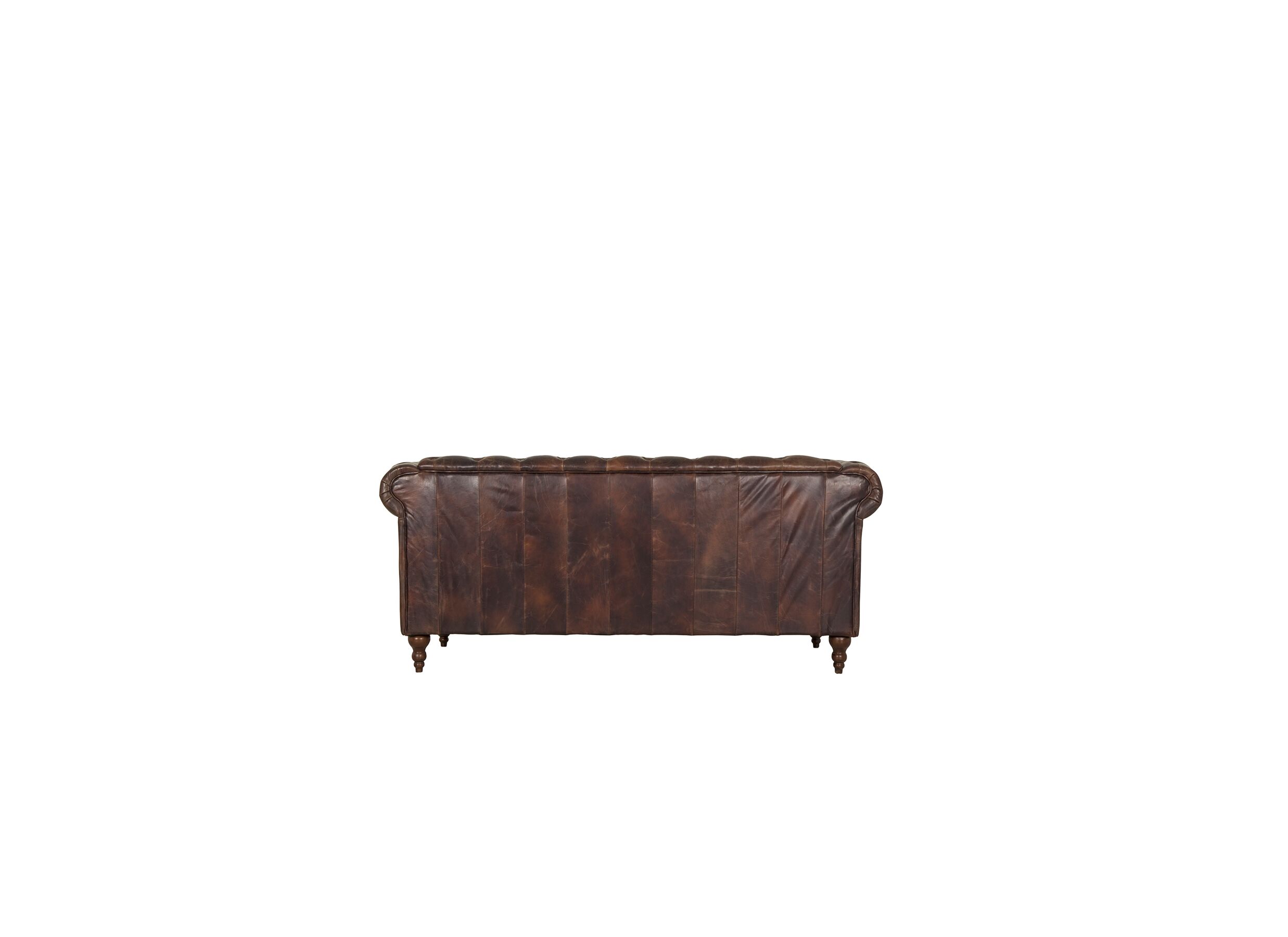 Chesterfield Stanley 2 places - cuir - marron