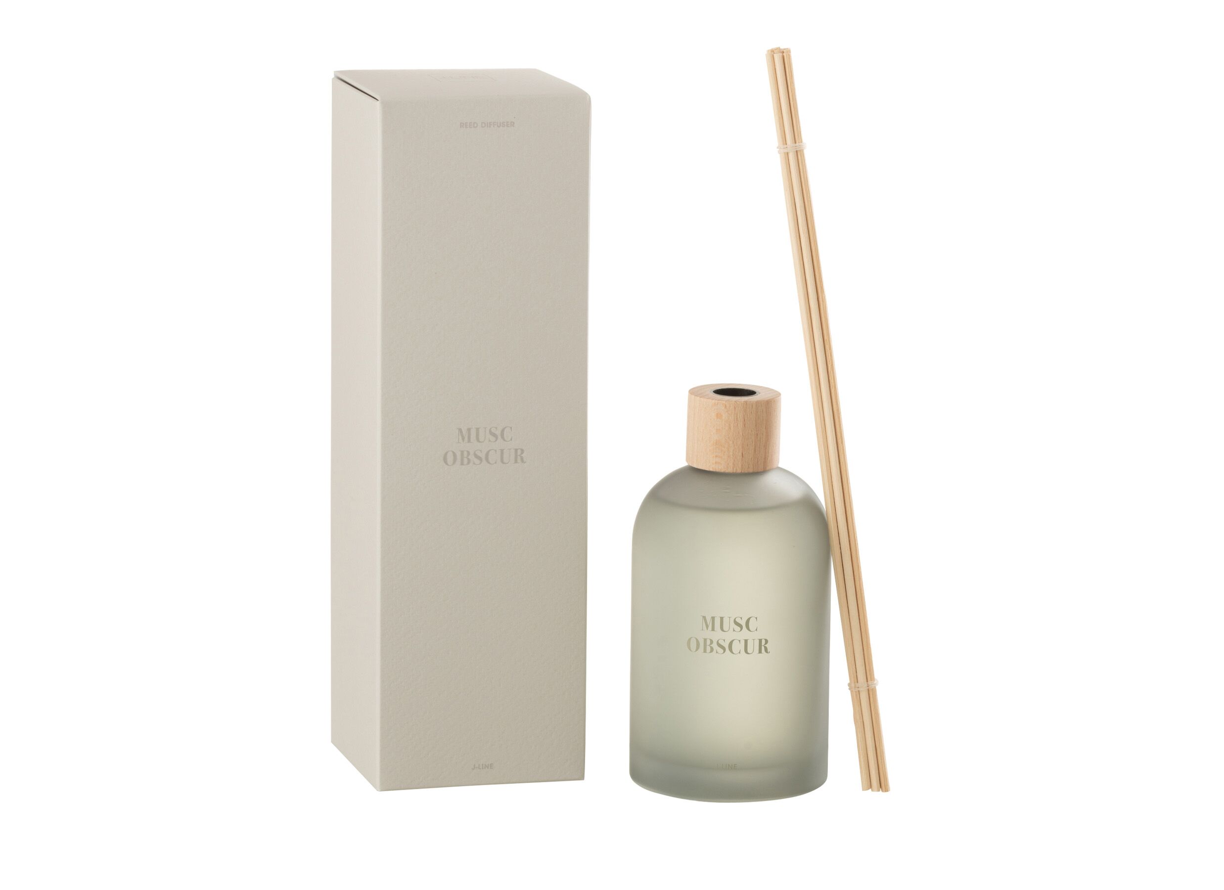 Aperçu - Bâtonnets parfumés Musc Obscur 250ml - verre - beige