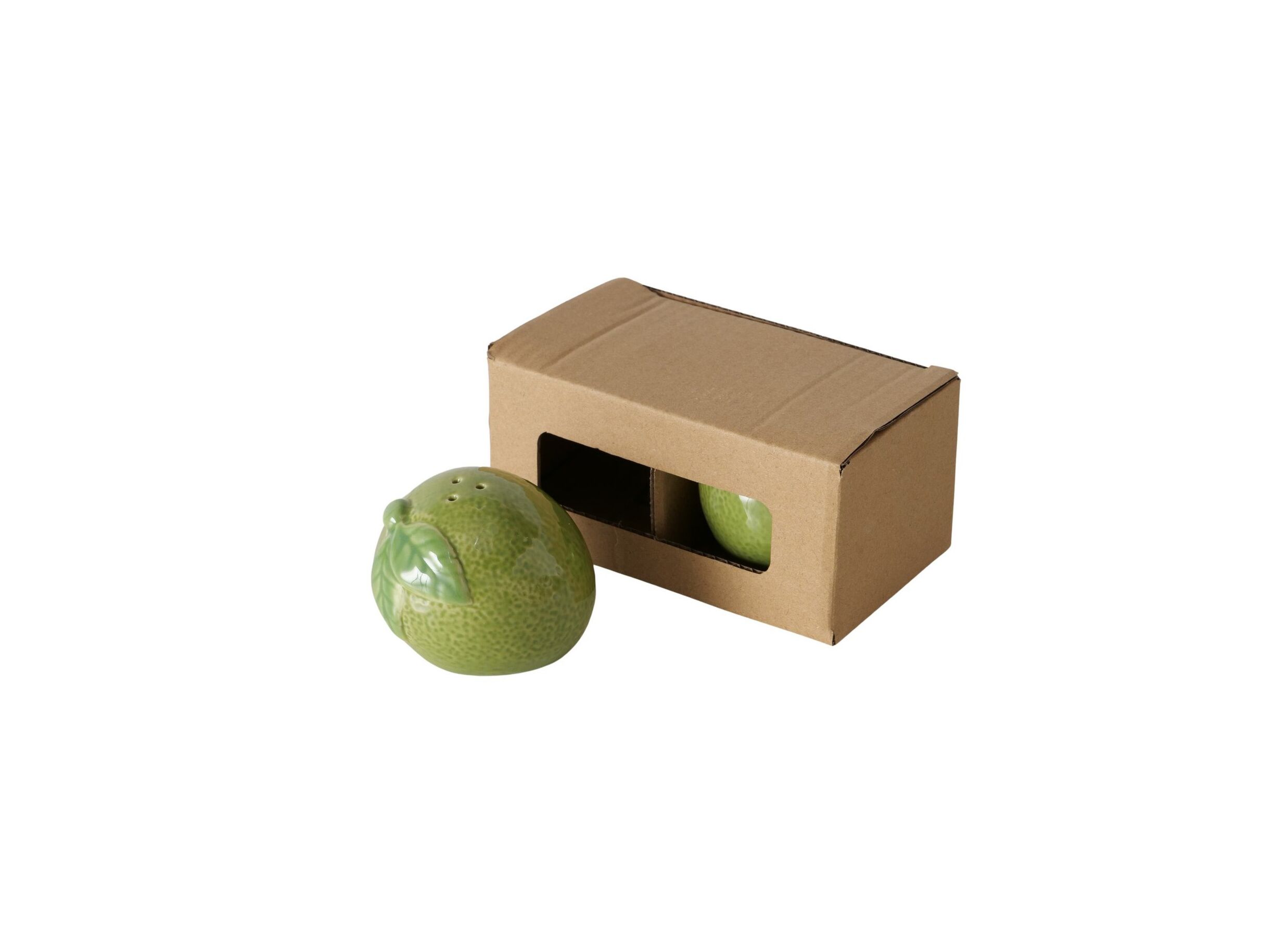 Aperçu - Moulin poivre et sel Citron Vert H5,3cm - céramique - vert