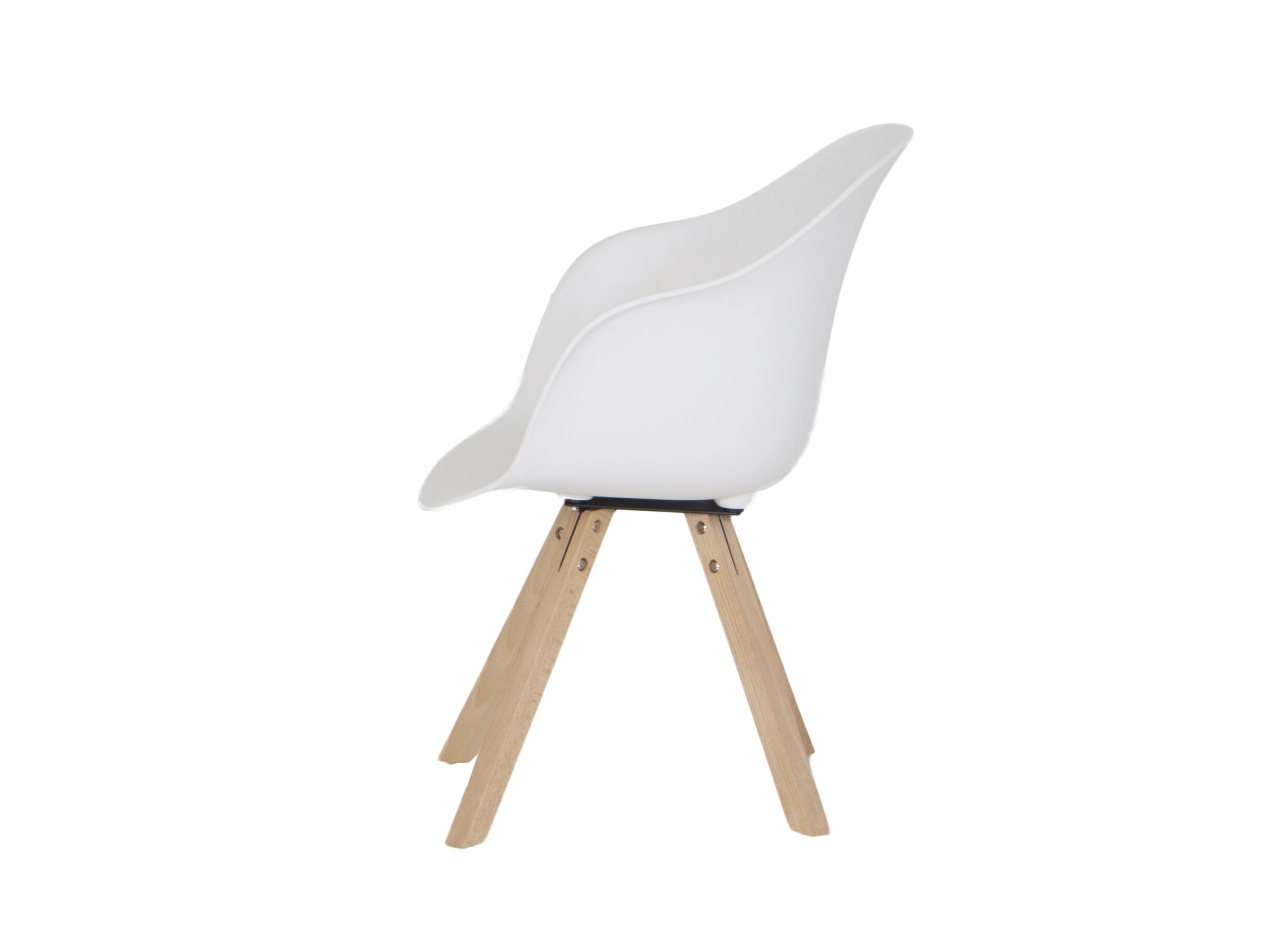 Detail - Chaise coque Kabbala synthétique blanc