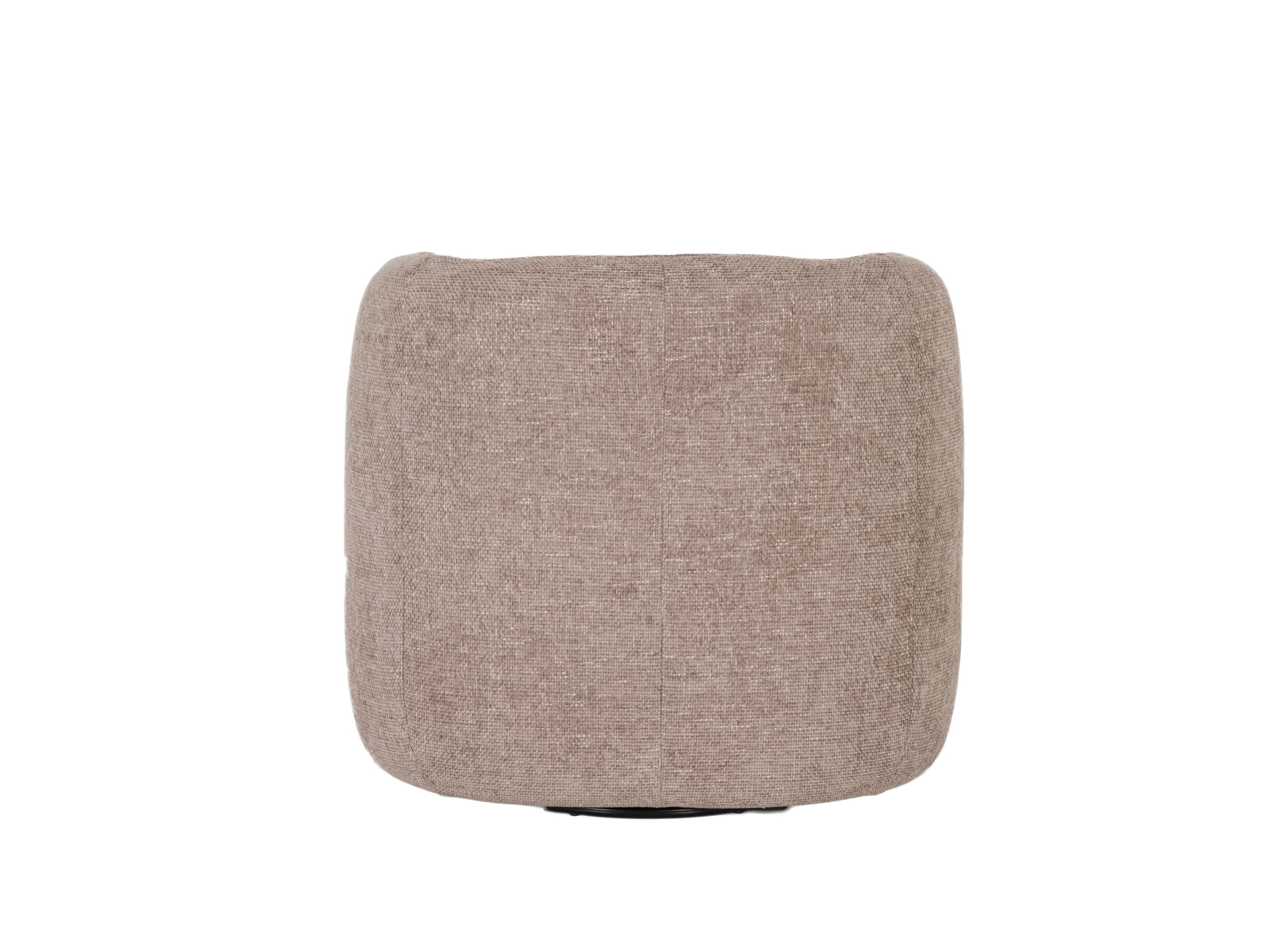 Fauteuil pivotant Alken 87x87x77cm - tissu - rose