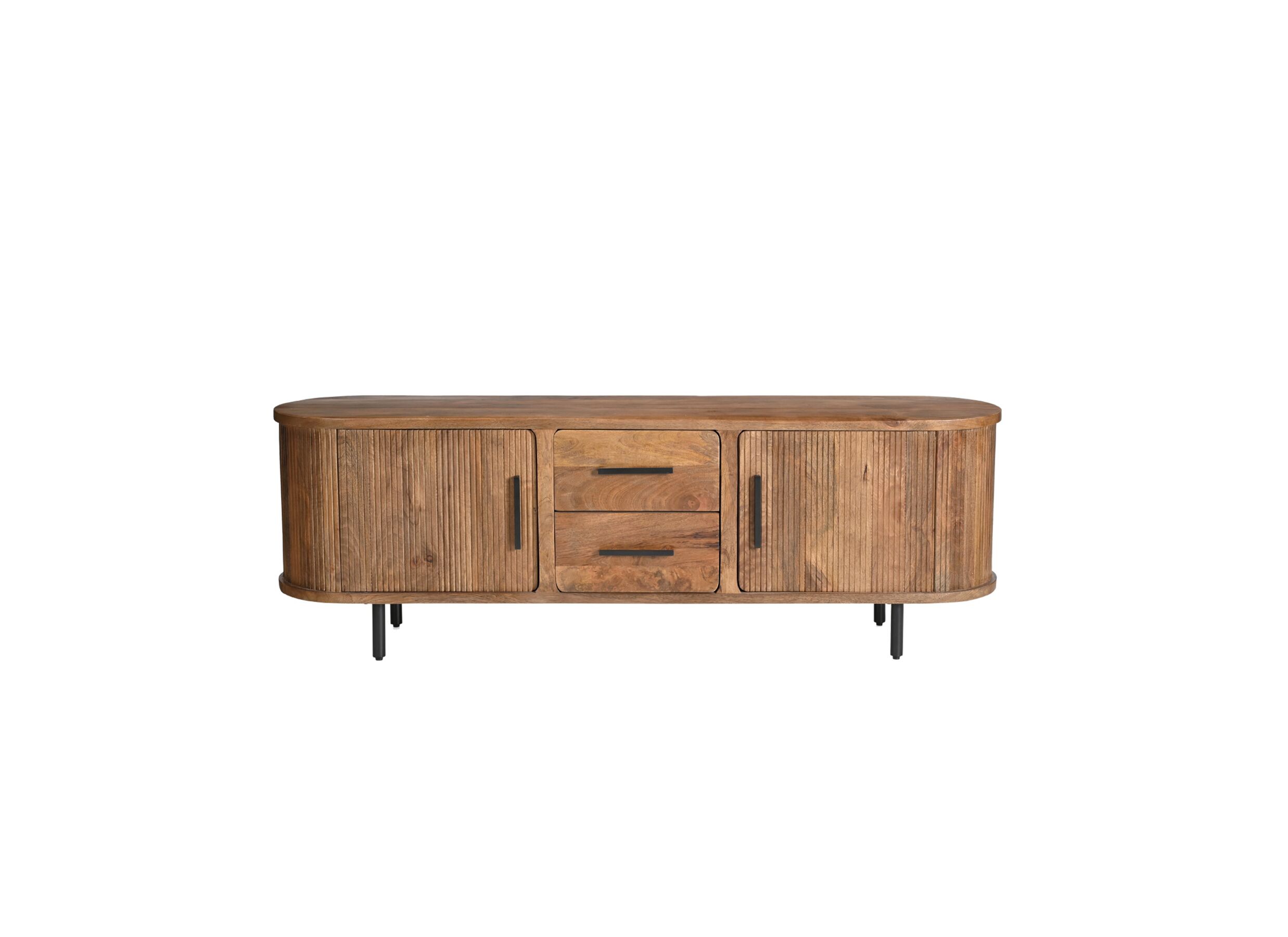 Overzichtsfoto - Tv-meubel Zeppelin 180cm - mango massief - bruin