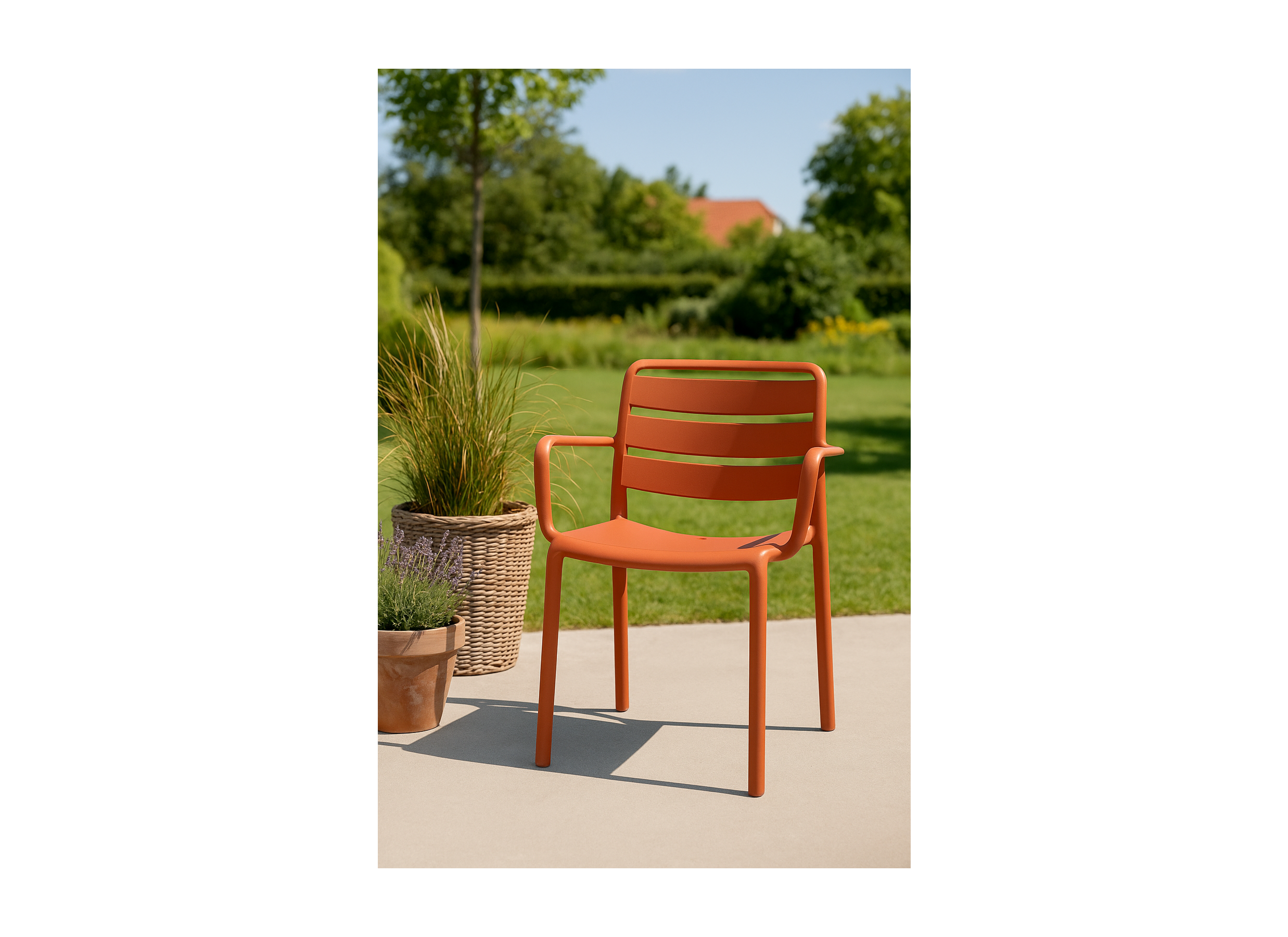Chaise de jardin Matta 60x55x81cm - polypropylène - terra