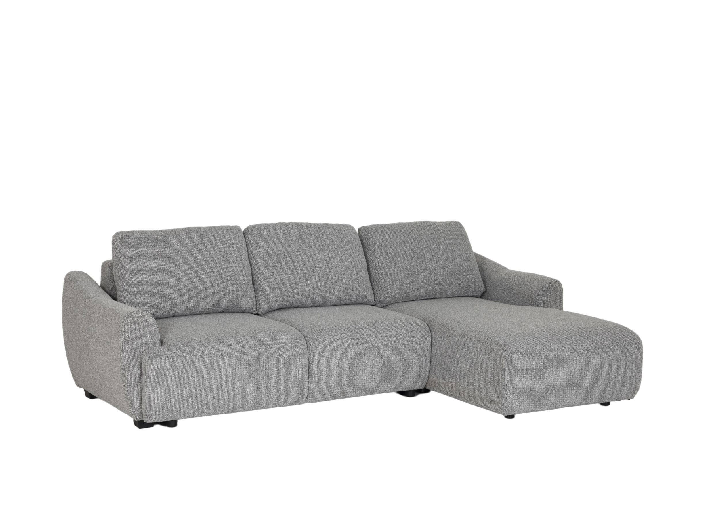 Hoofdfoto - Hoeksalon Appia 269x169cm - stof - grijs met bedfunctie en opbergruimte