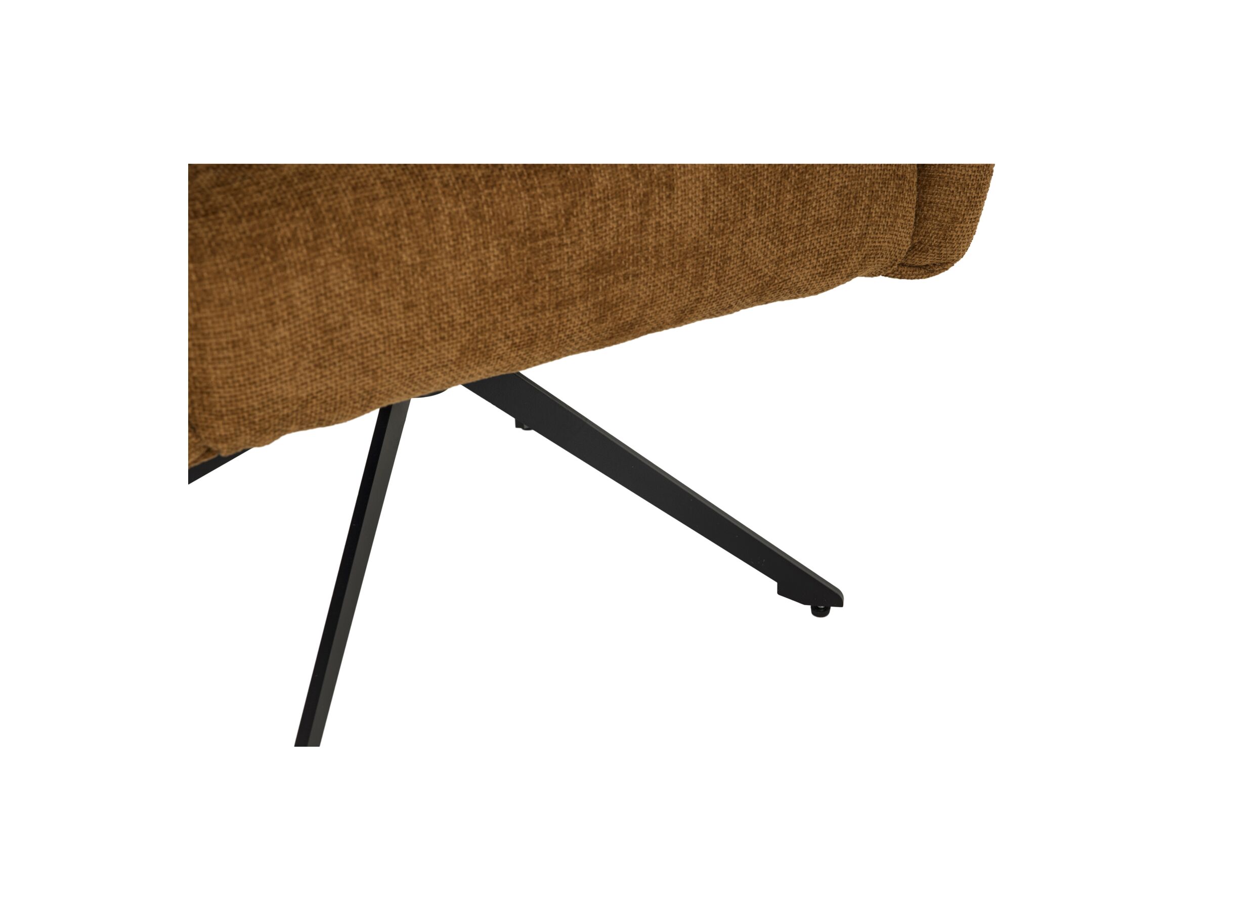 Detail - Fauteuil pivotant Skog 70x75x85cm - tissu - cognac