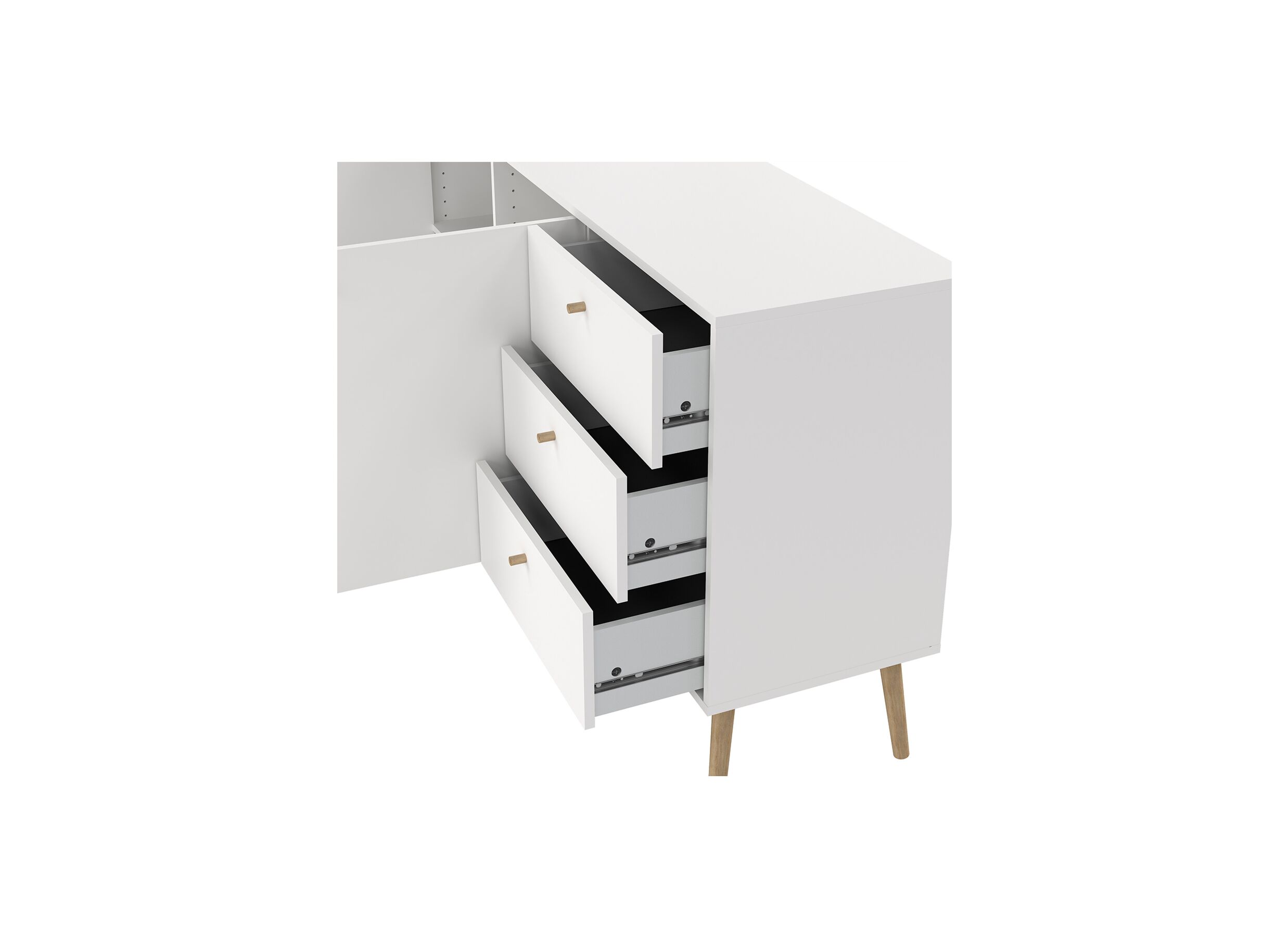 Commode Bodo 148x39x82cm - decor - wit
