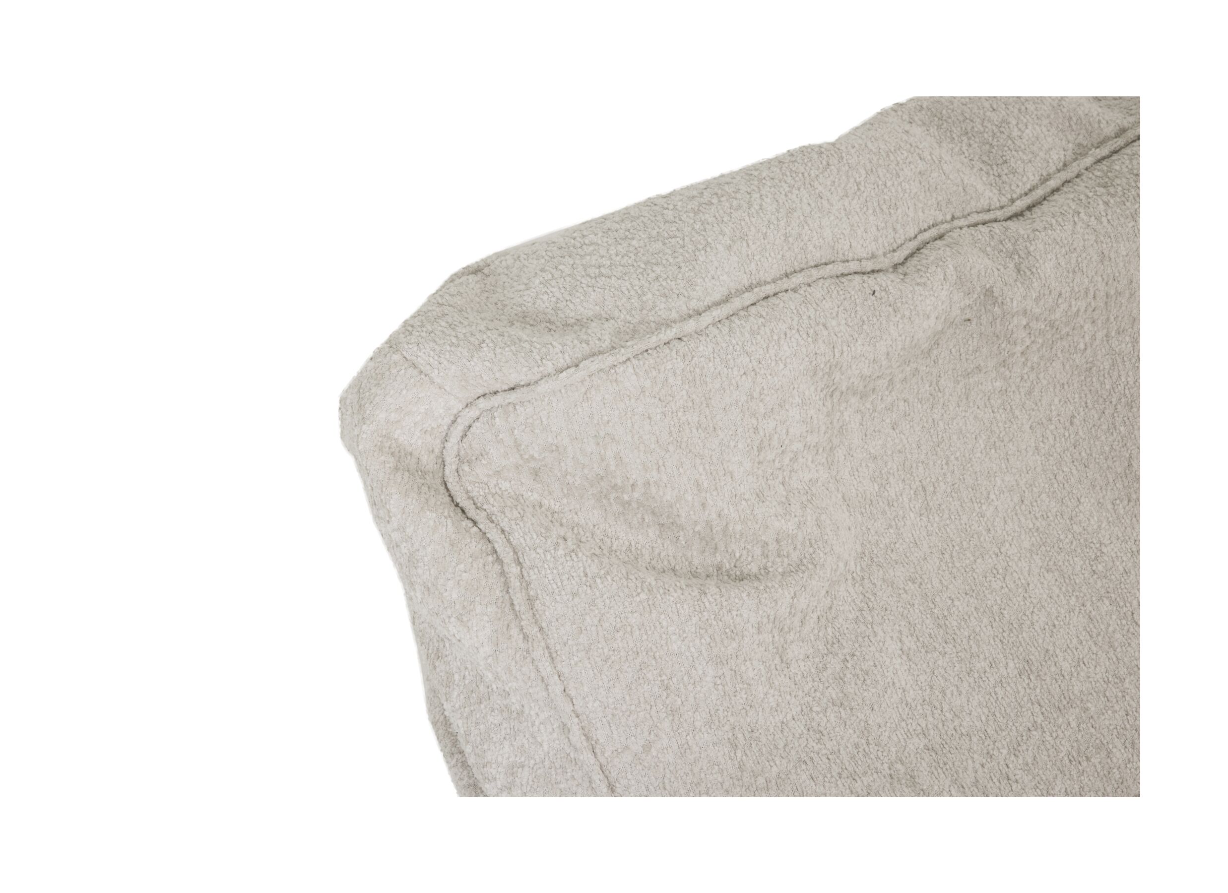 Detail - Pouf poire Caroline Coral tissu - beige