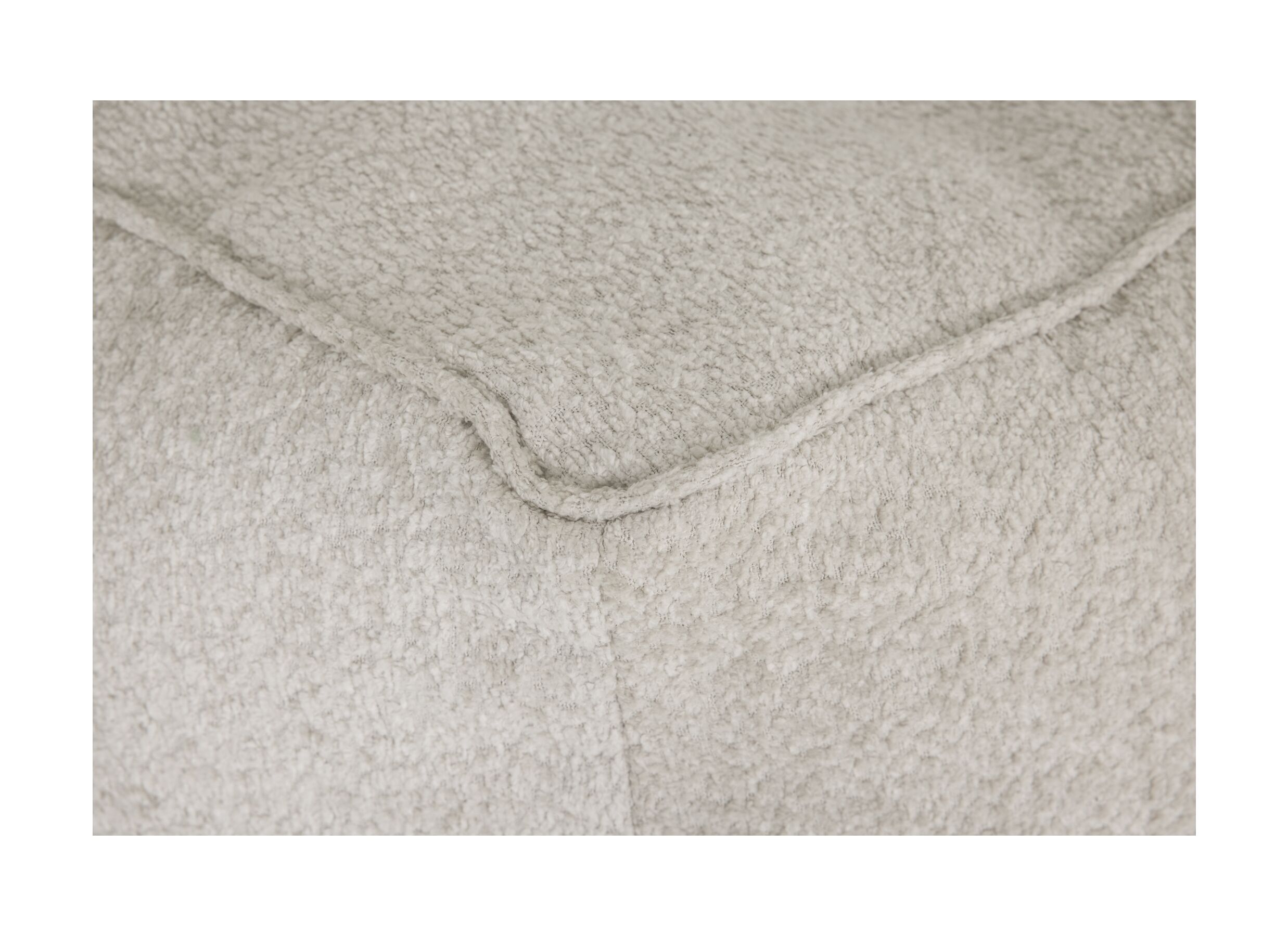 Detail - Pouf poire Caroline Coral tissu - beige