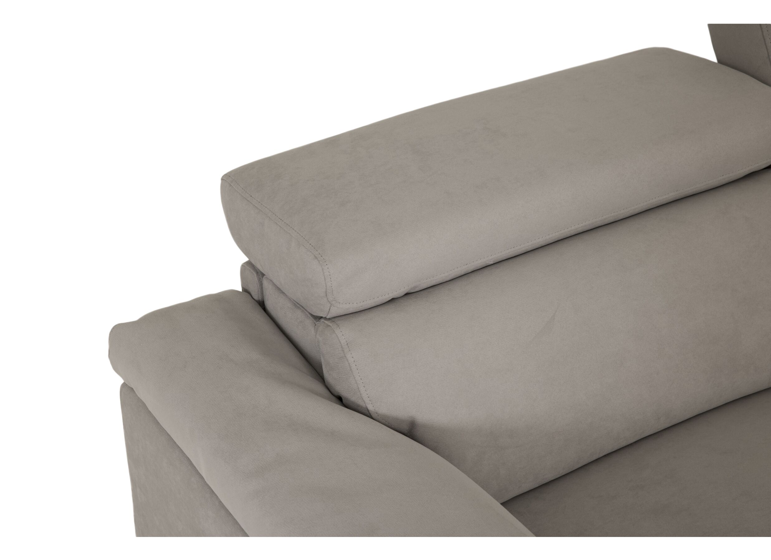 Hoeksalon Cell 295x232cm - stof - grijs met relax