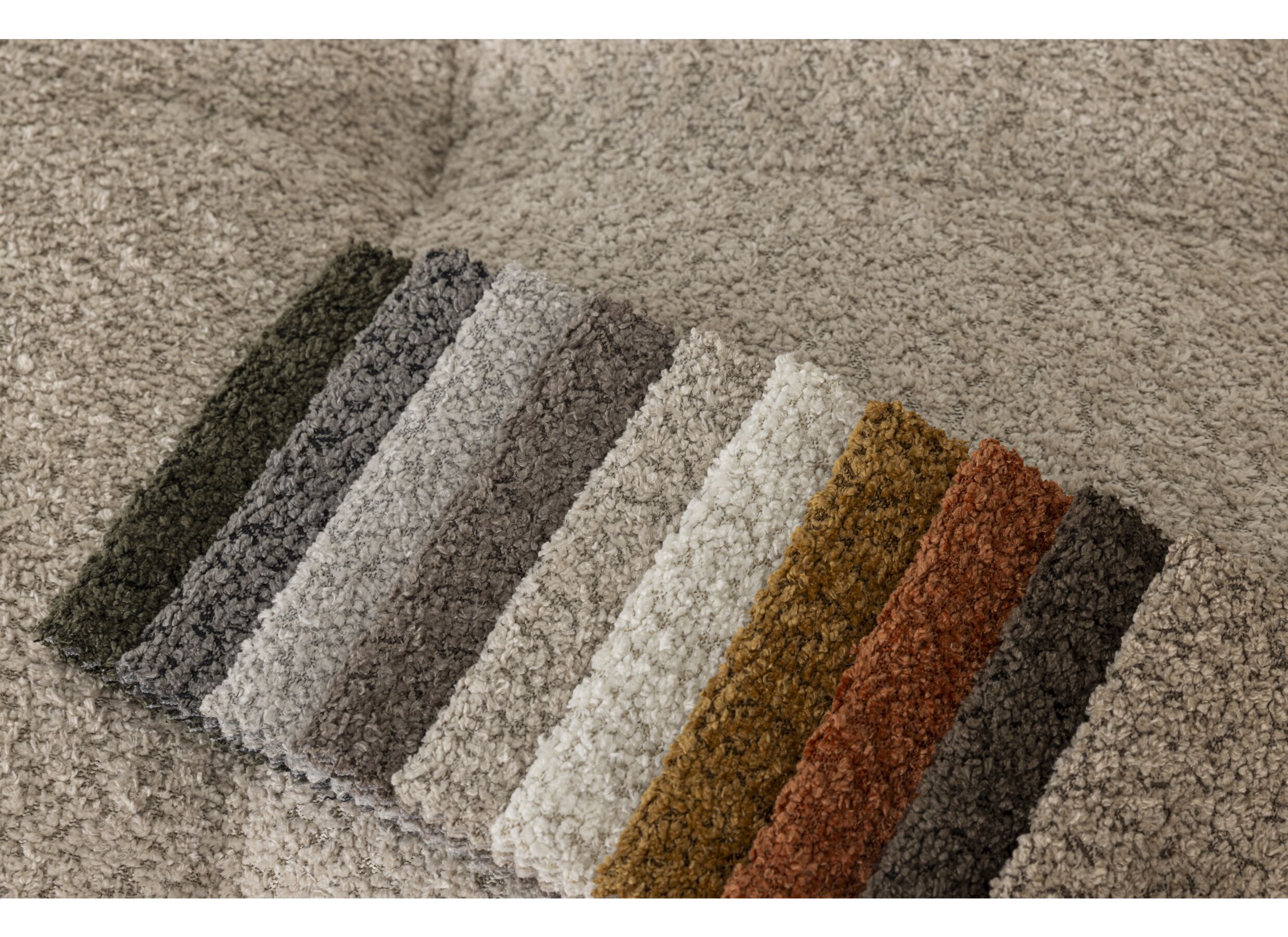 Couleurs - Canapé d'angle Rimini 388x224cm - tissu - greige