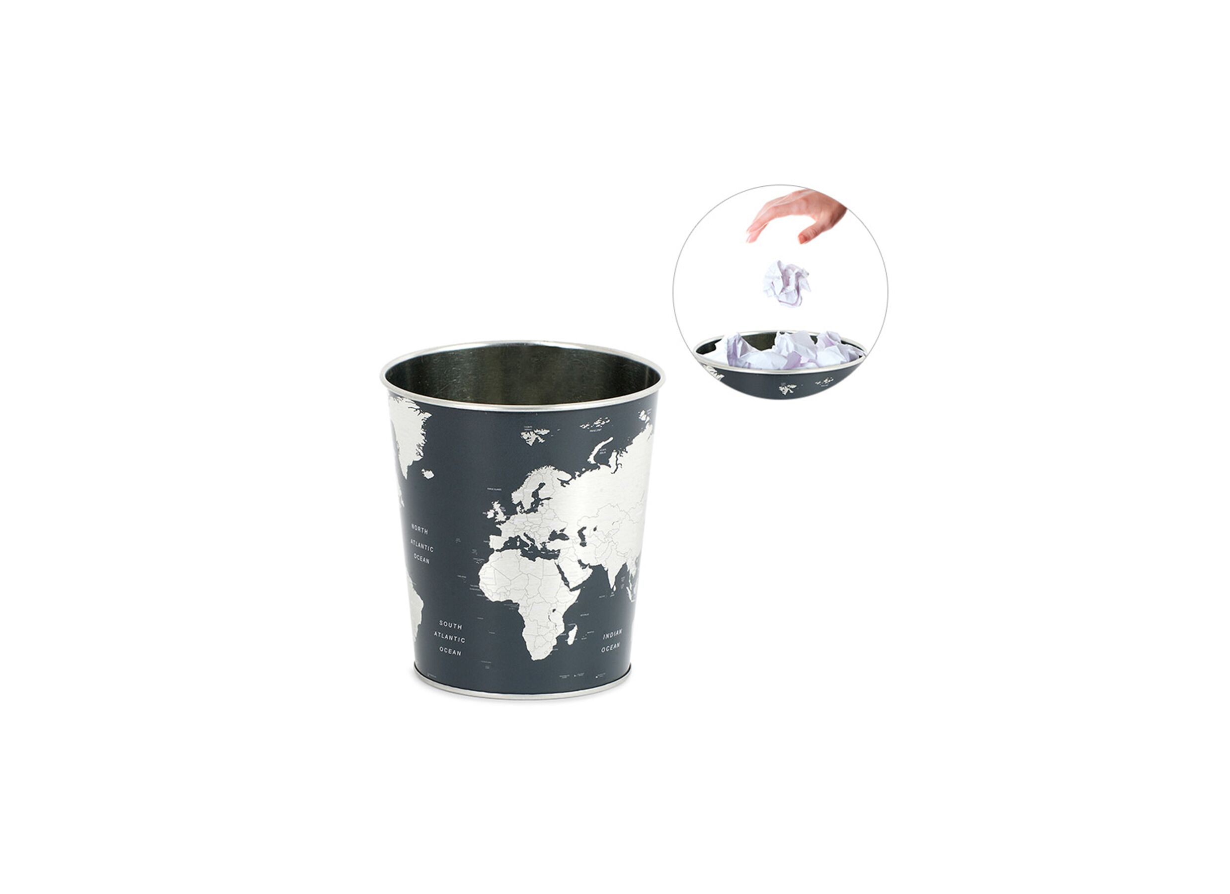 Vuilbak Globe zwart