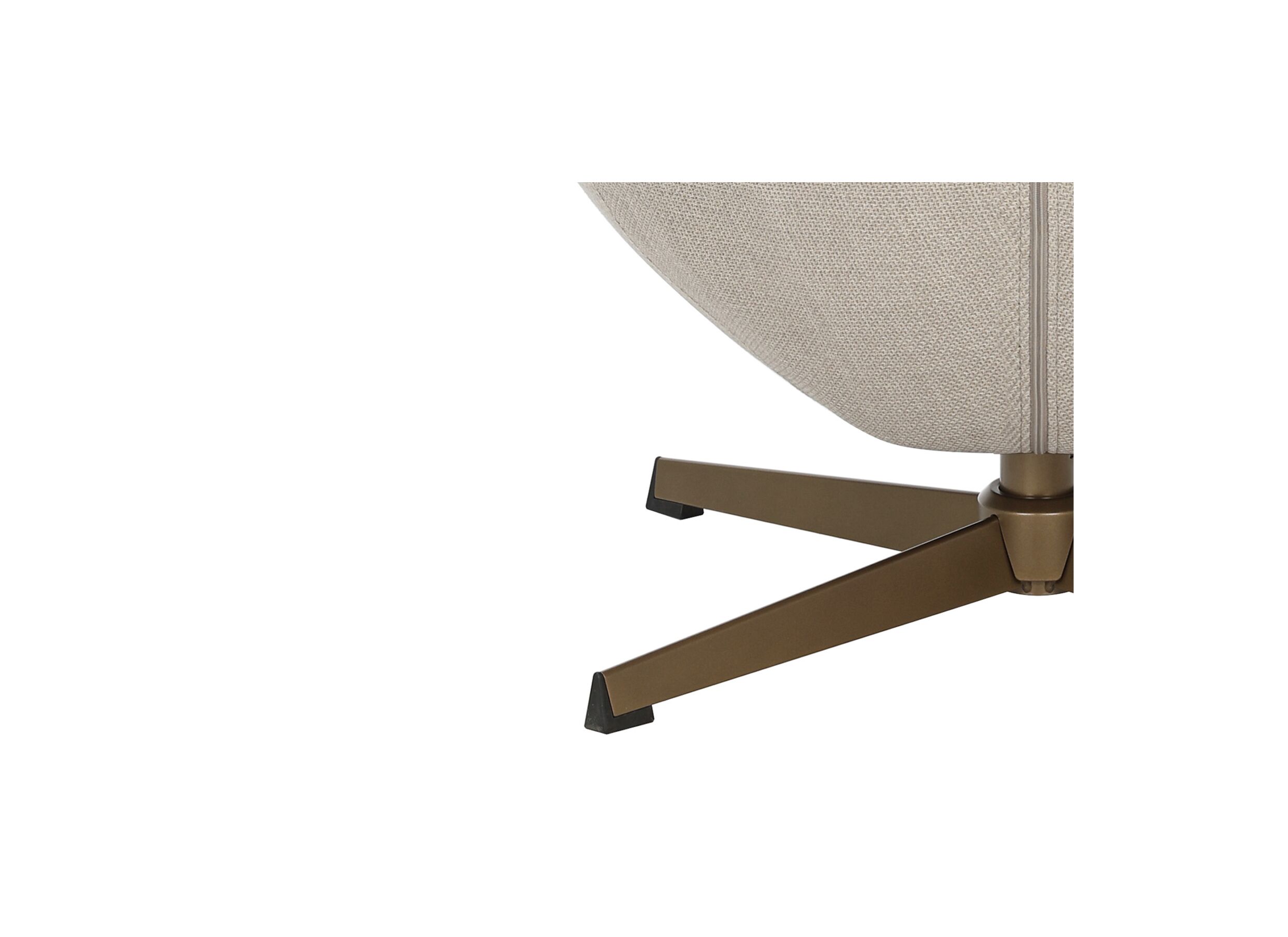 Detail - Fauteuil pivotant Moana 76x87,5x90cm - fibre polyester - beige