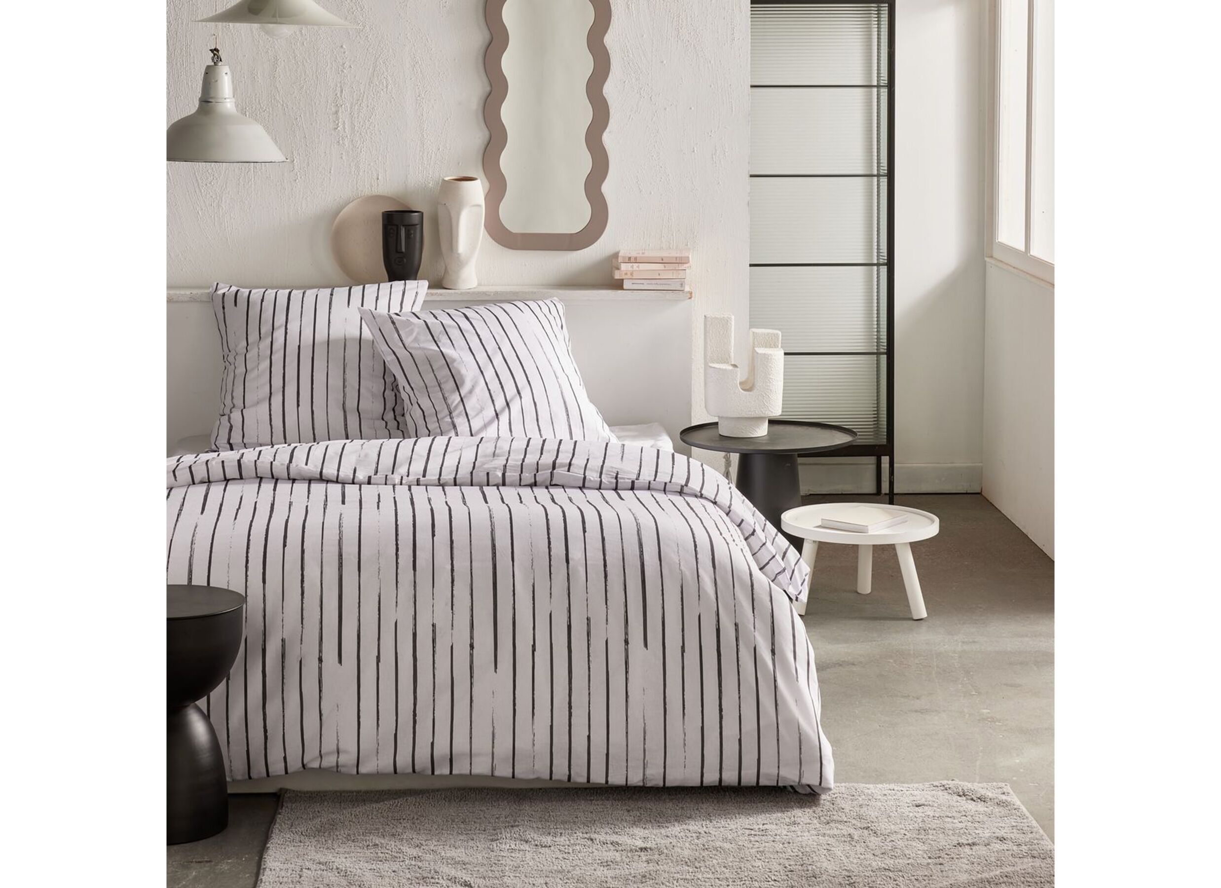 Dekbedovertrek TODAY Crazy 8 220x240cm - polyester - wit - Housse de couette TODAY Crazy 8 220x240cm - polyester - blanc