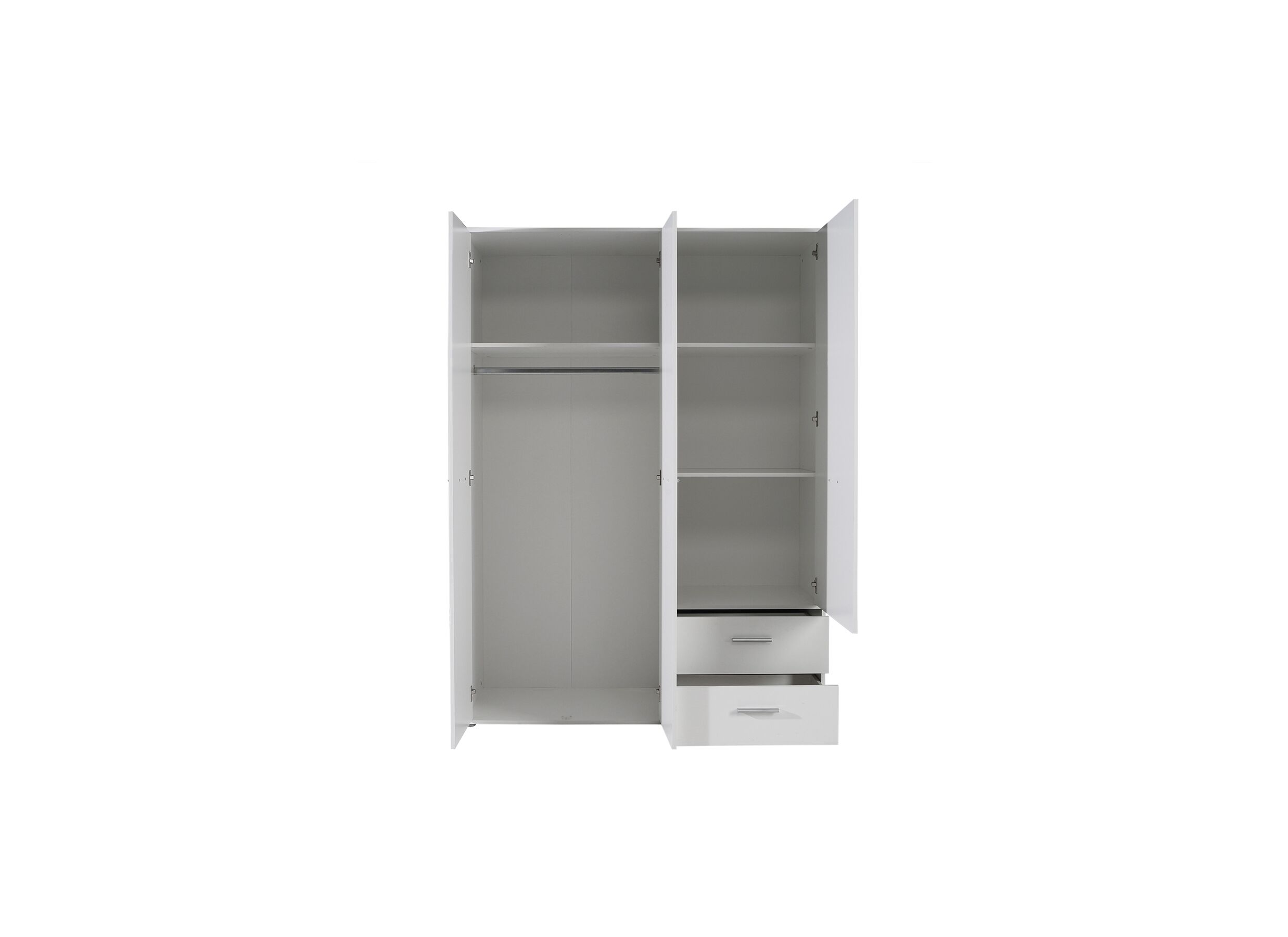 Garde-robe Mokkaro 145cm - décor - blanc