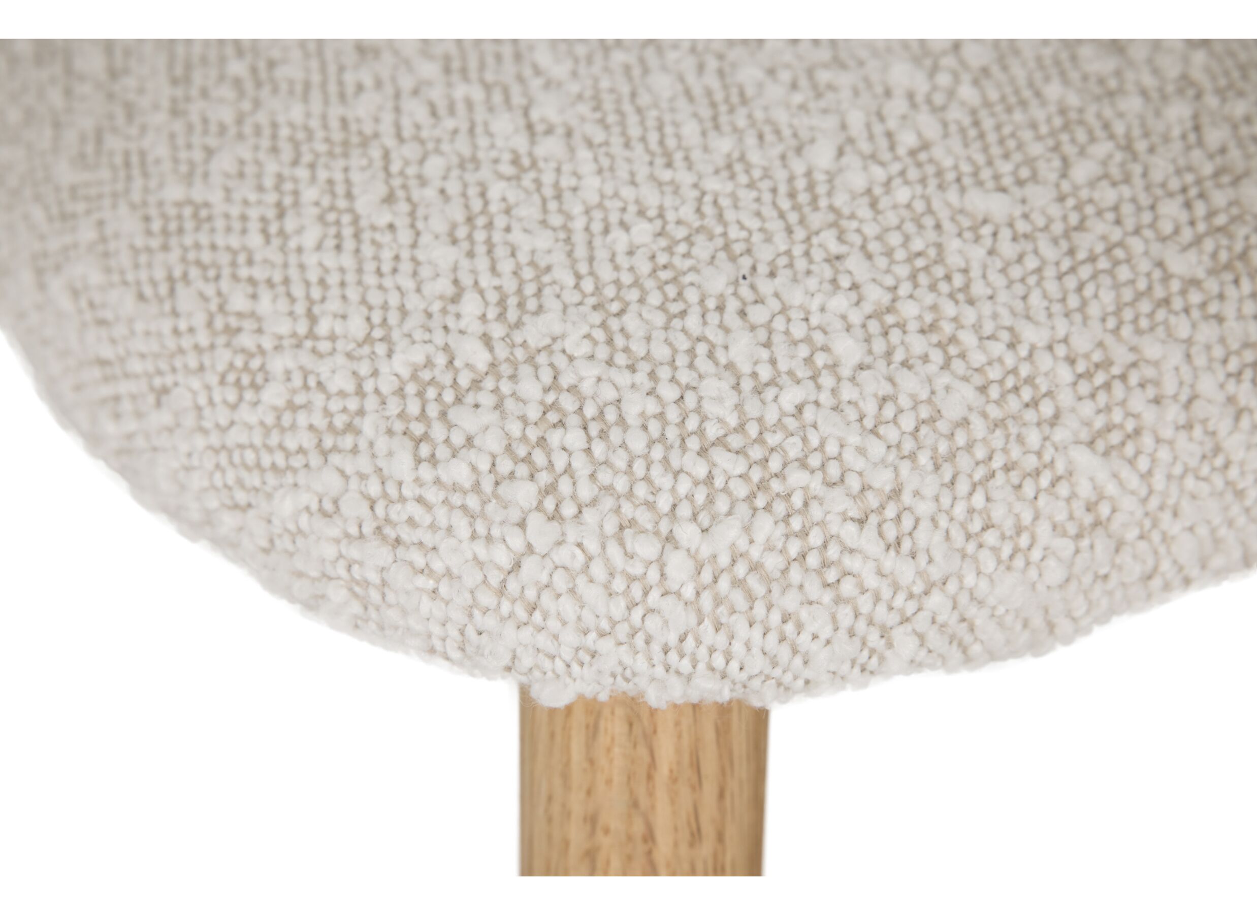 Detailfoto - Stoel Nemo 50x48x78cm - polyestervezel - beige