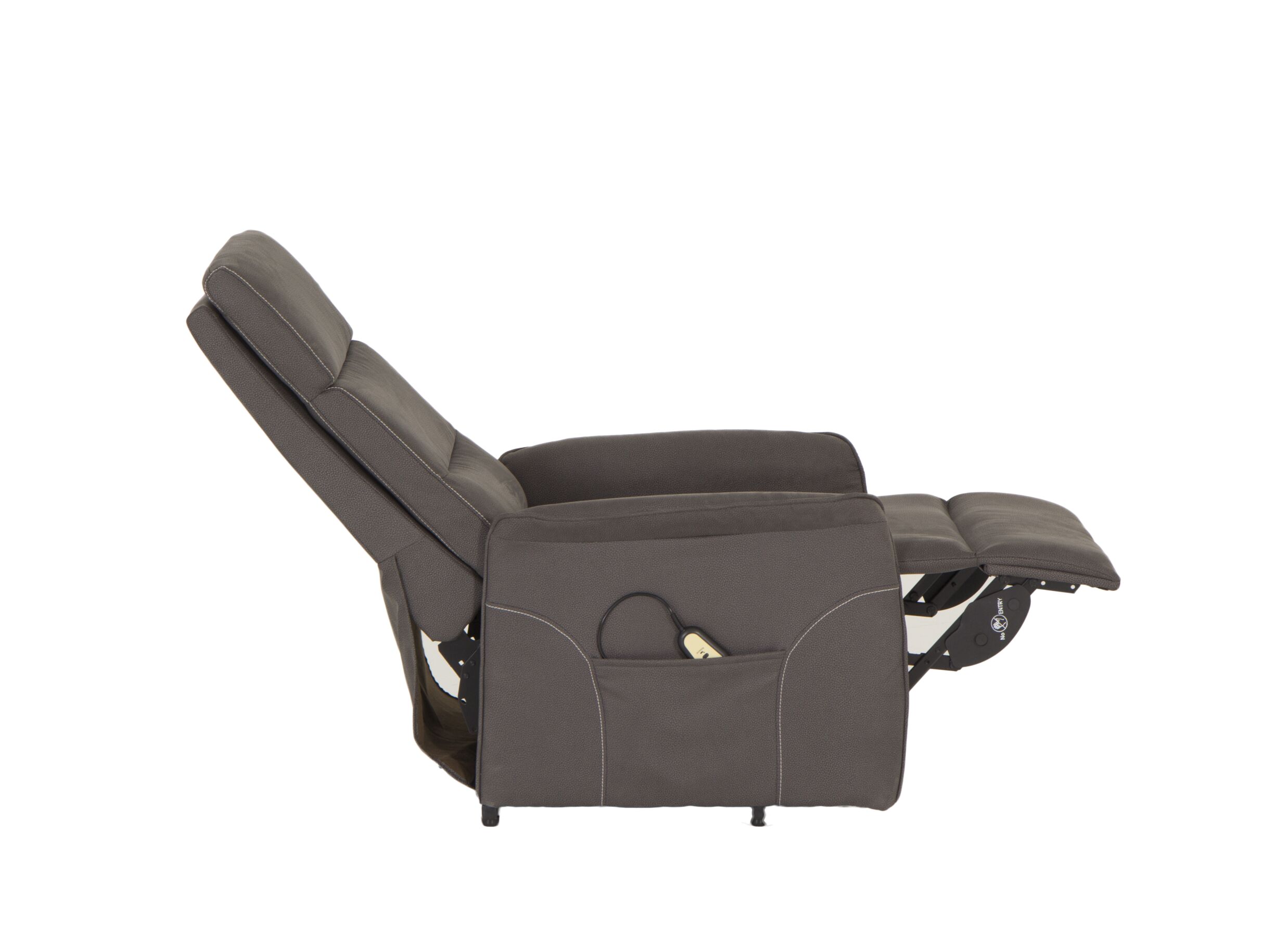 Fauteuil relax Penny Lane eléctrique - stof - gris