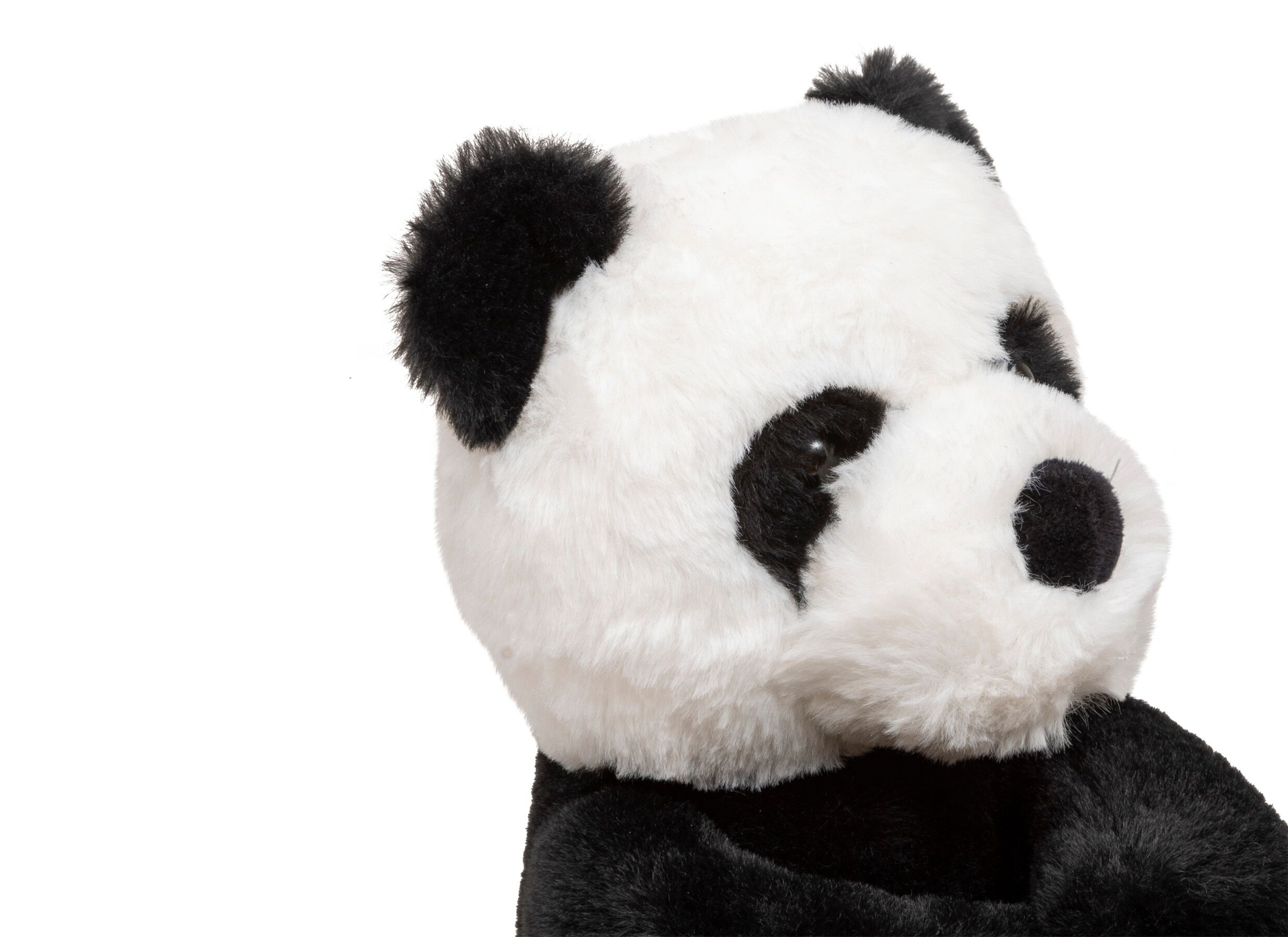 Detail - Peluche Panda H35cm - tissu - noir/blanc