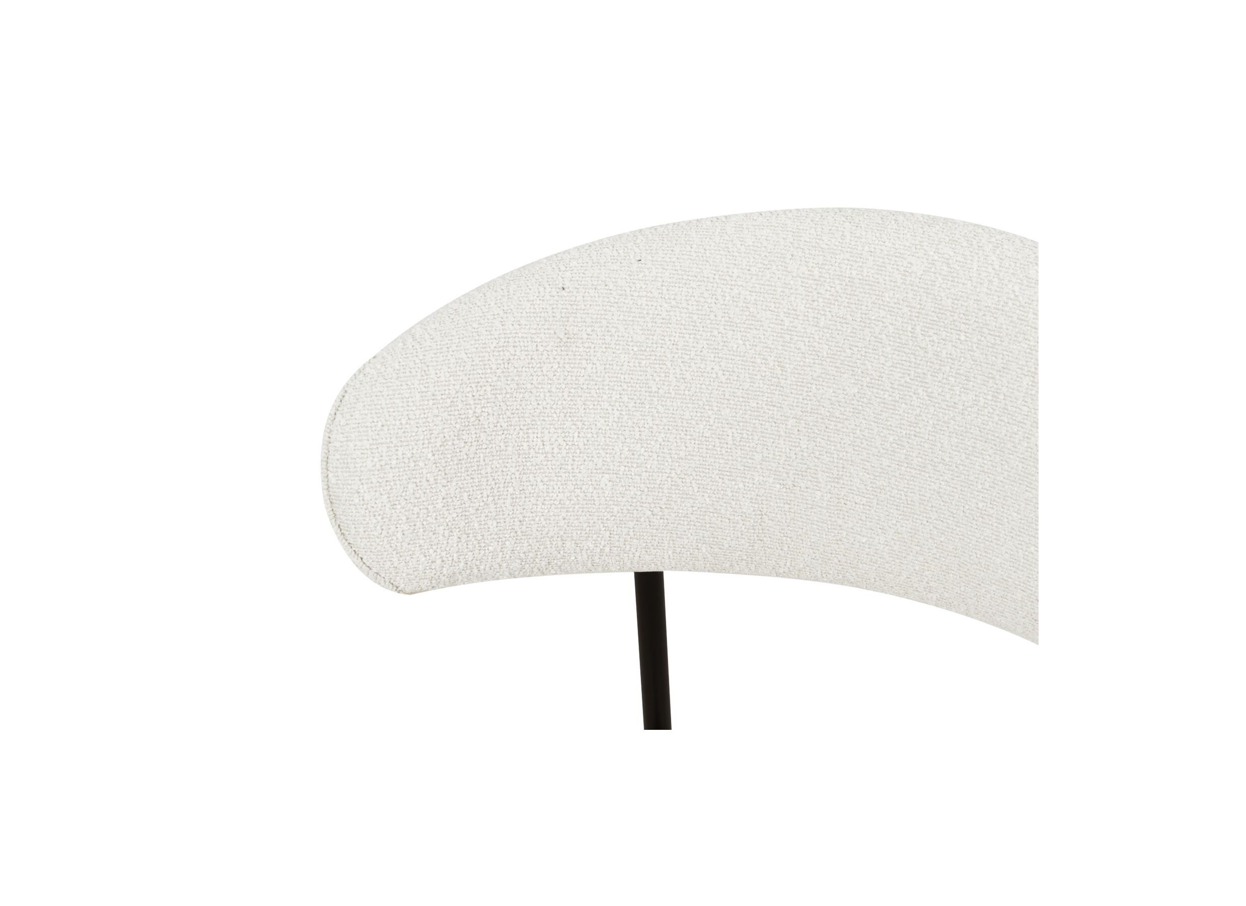 Detail - Chaise de bar Luke 2.0 HA65cm - bouclé - blanc