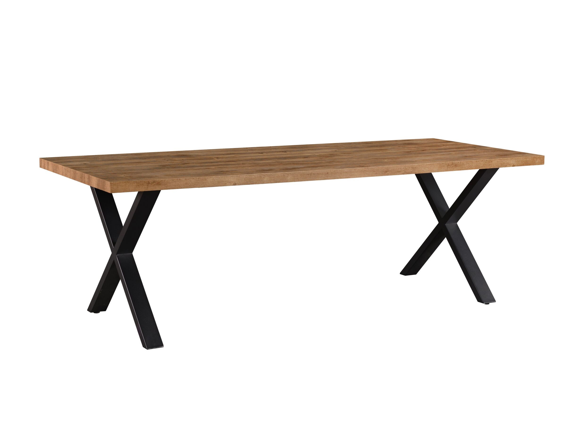 Tafel Estrella 220x95cm - meubelplaat - industrial oak