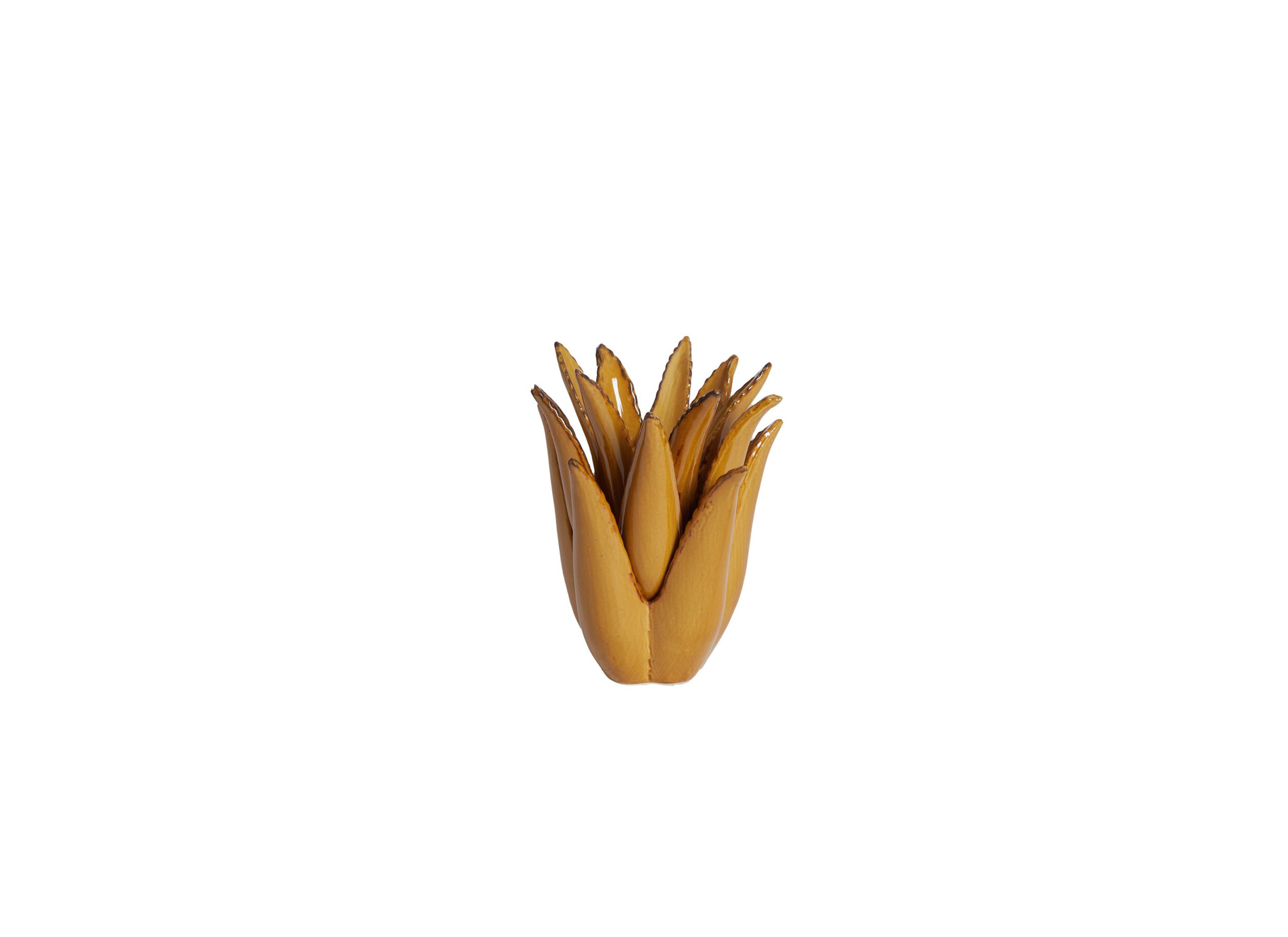 Kandelaar Cactus H16cm - keramiek - bruin - Kandelaar Cactus H16cm - keramiek - bruin