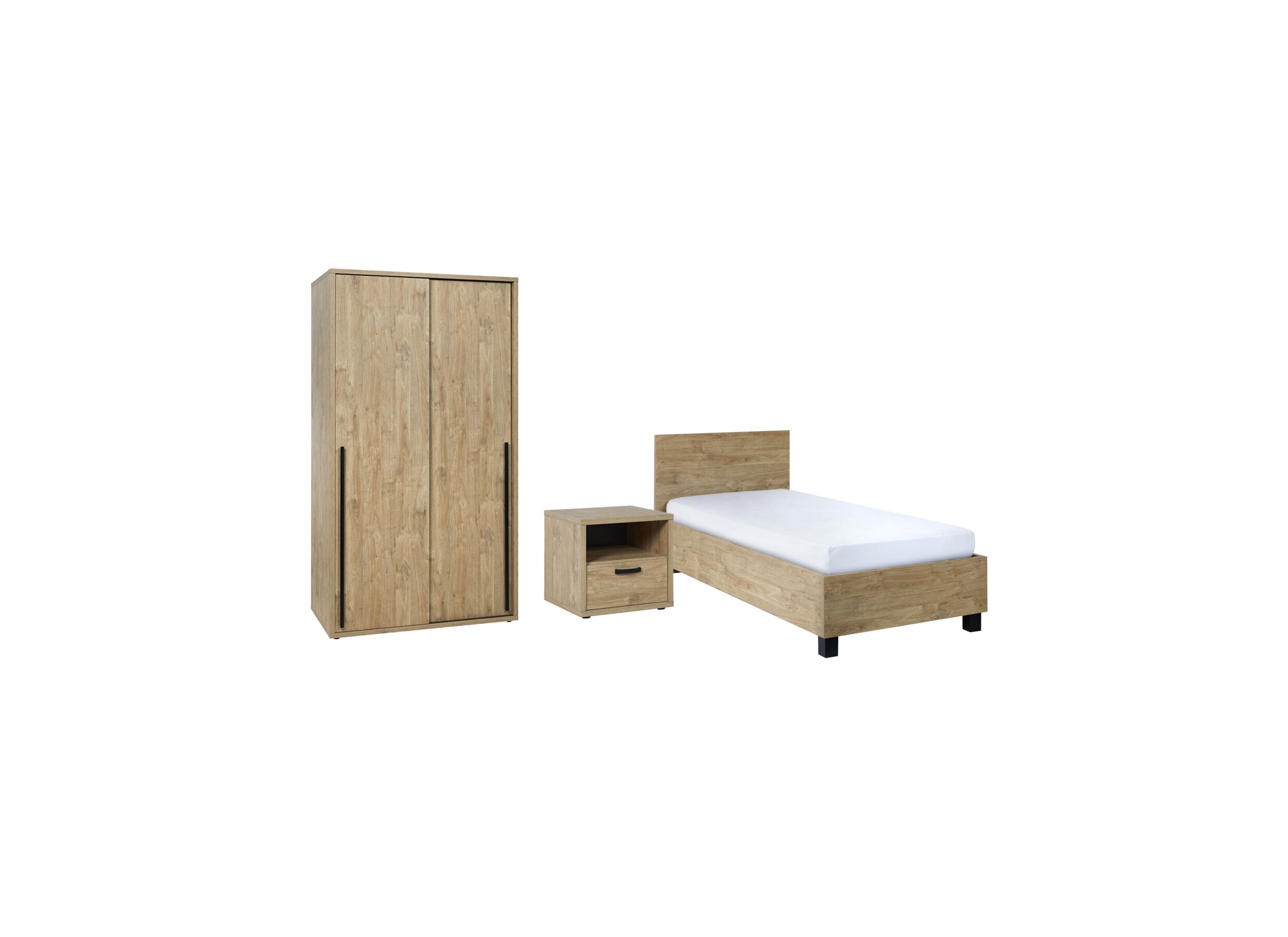 Kinderkamer Casper met bed 120x200cm - schuifdeurkast 120cm