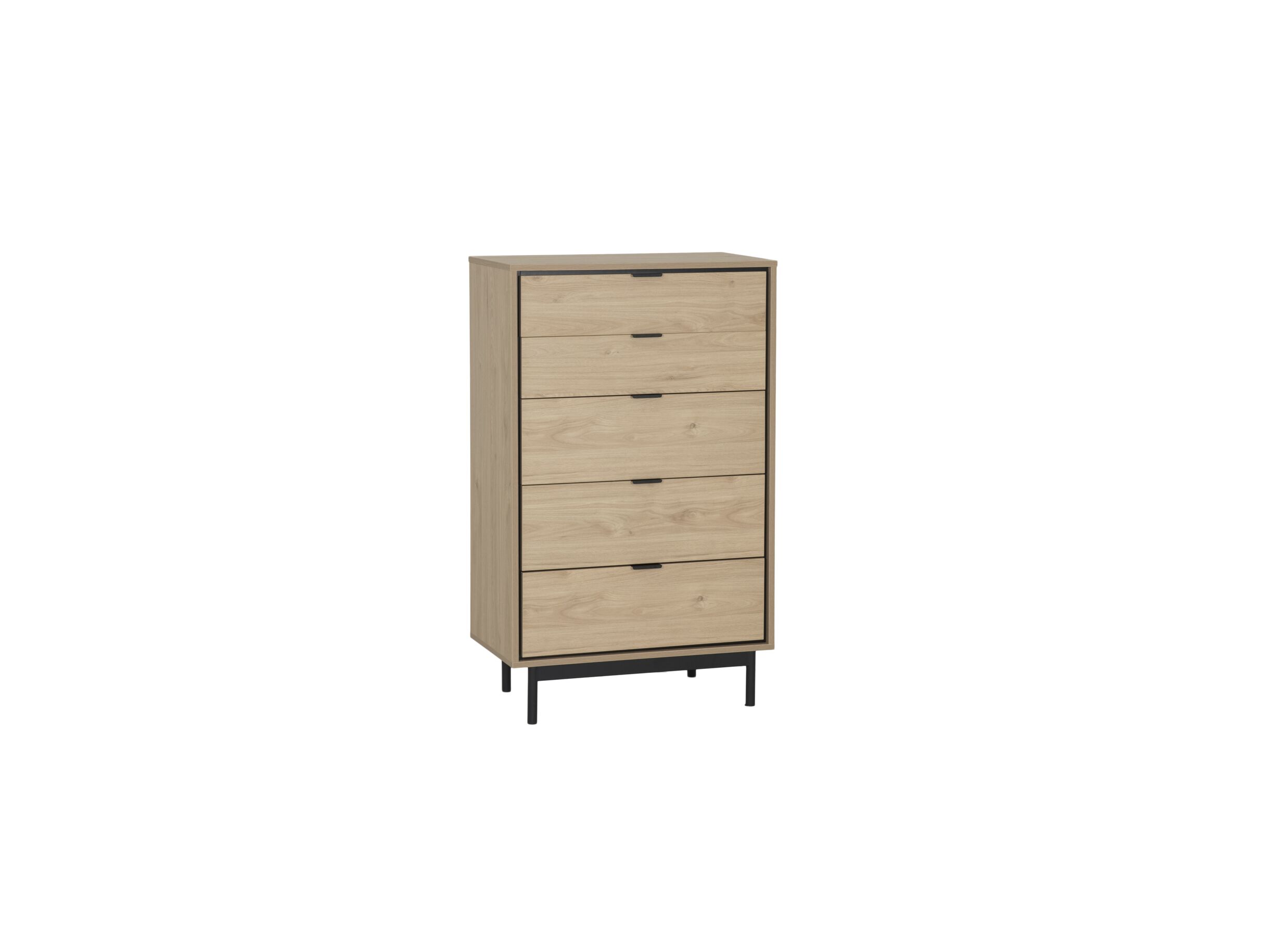 Ladekast Token 73x39 - Commode Token 73x39,6x118,6cm - mélamine - chêne