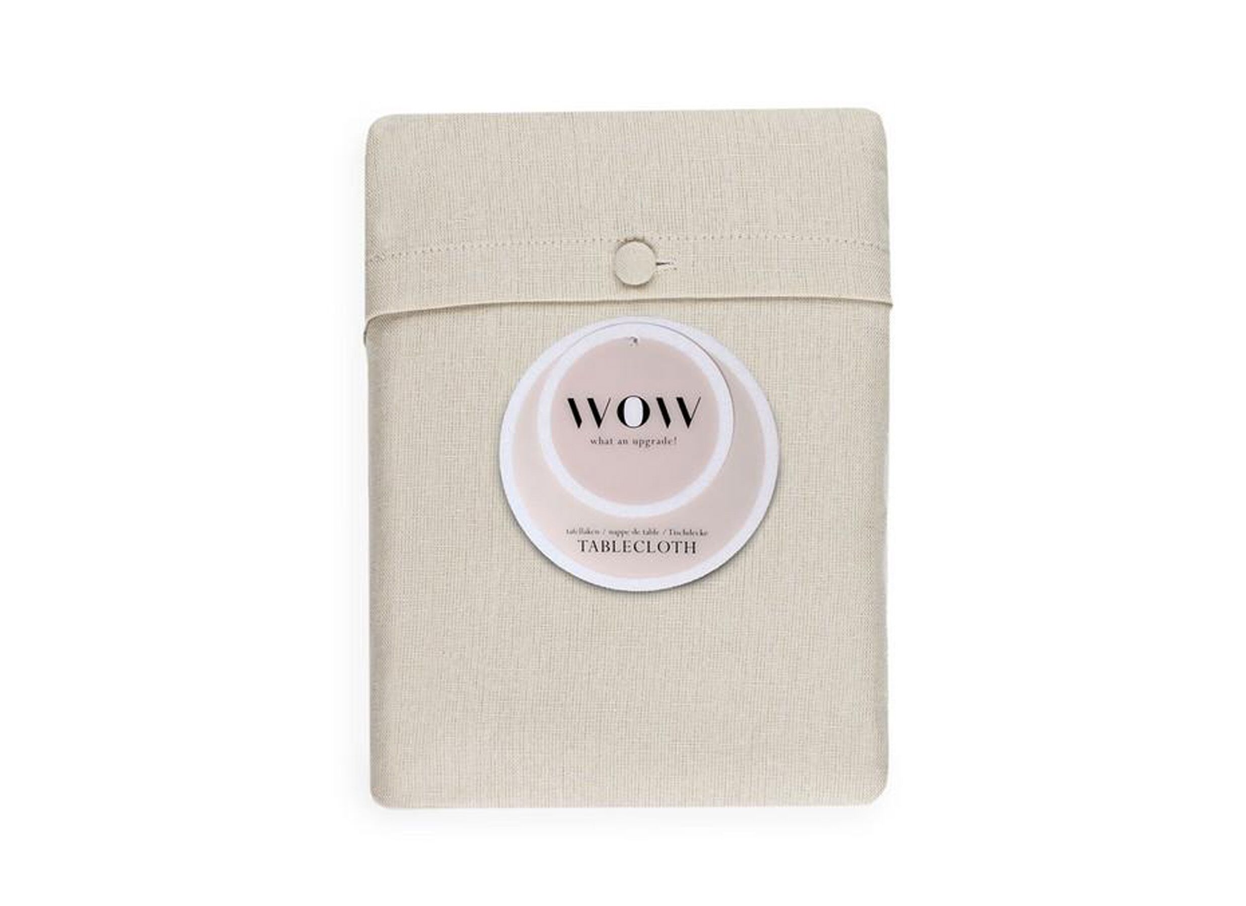 Tafelkleed WOW Essence 2 stuks 150x250cm - katoen & linnen - ivory - Nappe WOW Essence 2 pièces 150x250cm - coton & lin - ivory