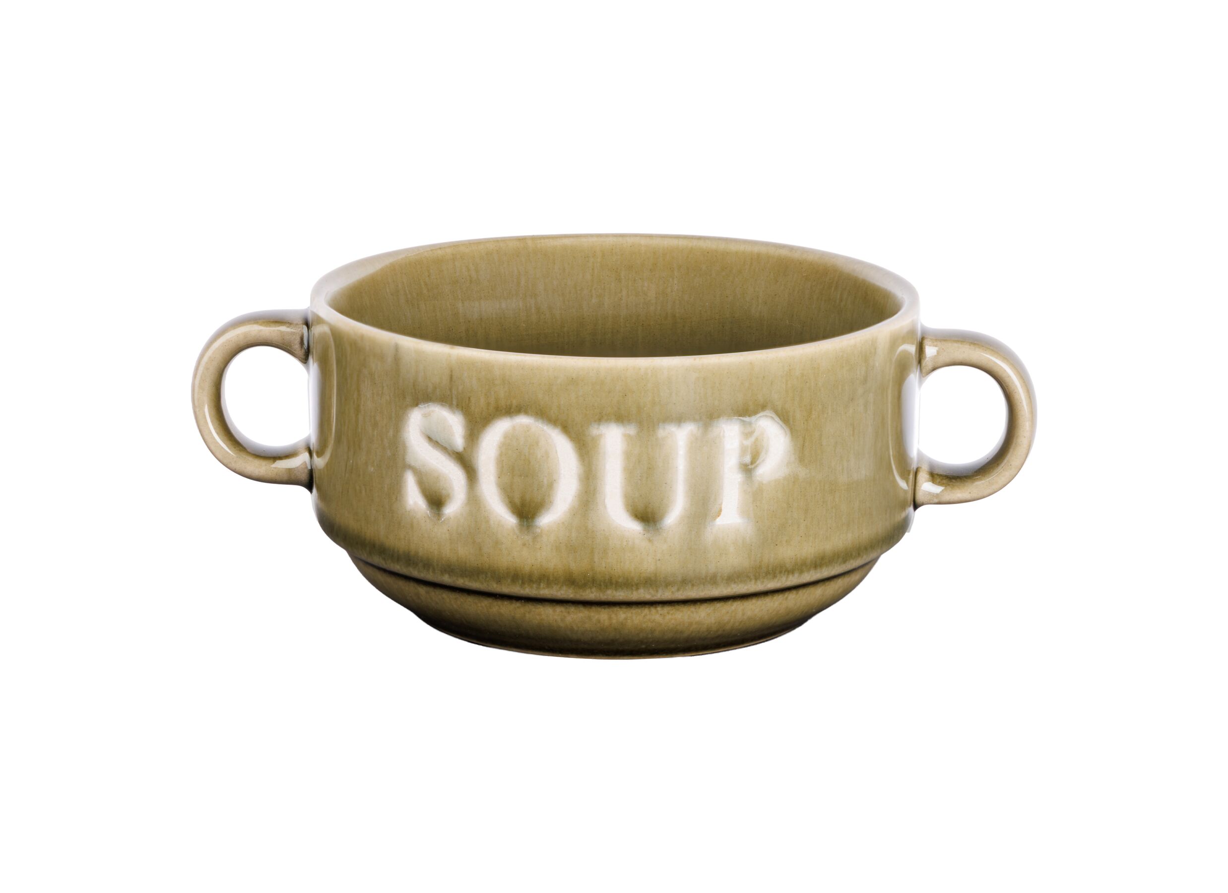 Soepkom Soup Ø12cm - aardewerk - groen - Bol à soupe Soup Ø12cm - grès - vert