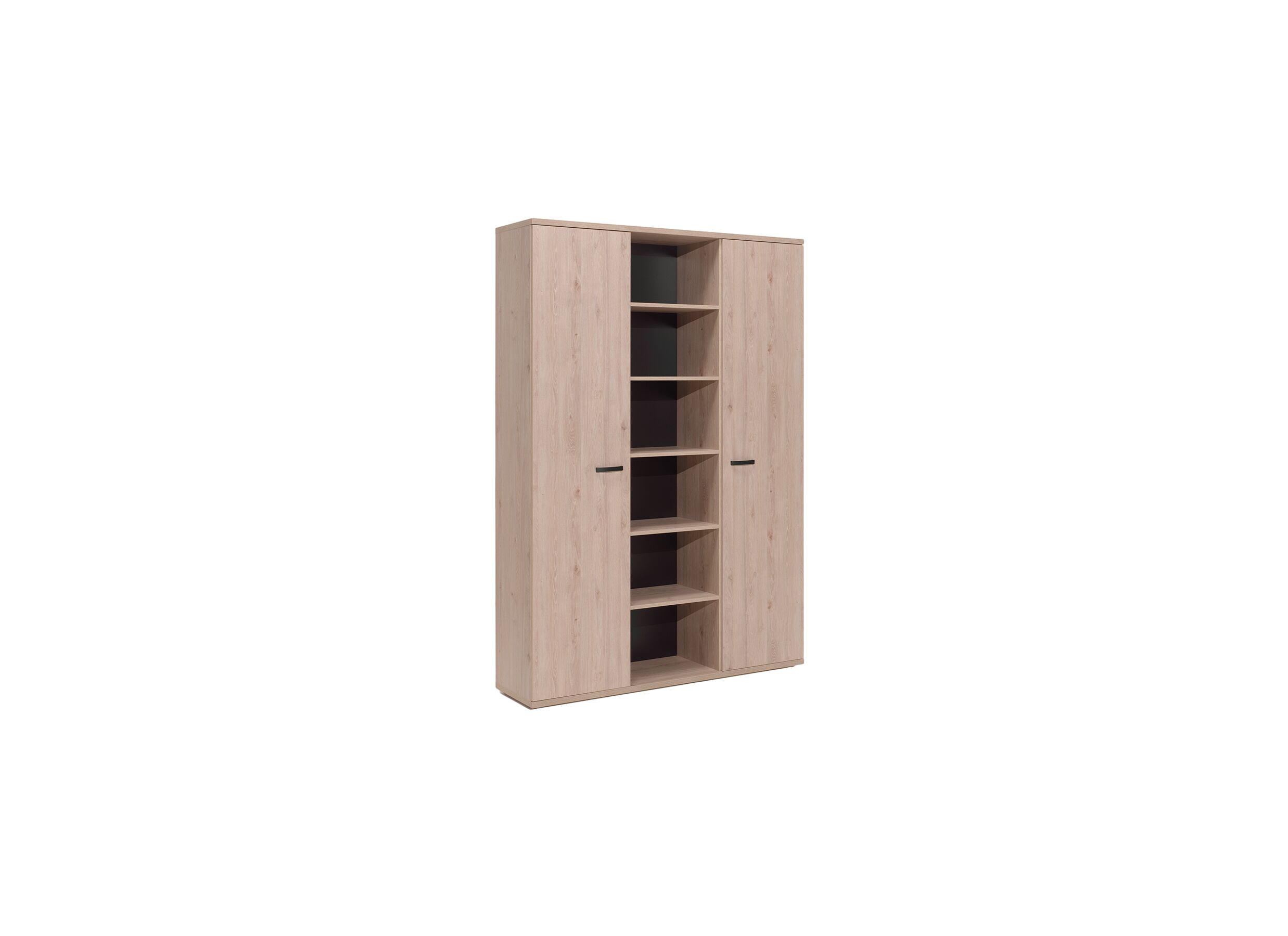 Boekenkast Rio 160x40x222cm - melamine - lente eik