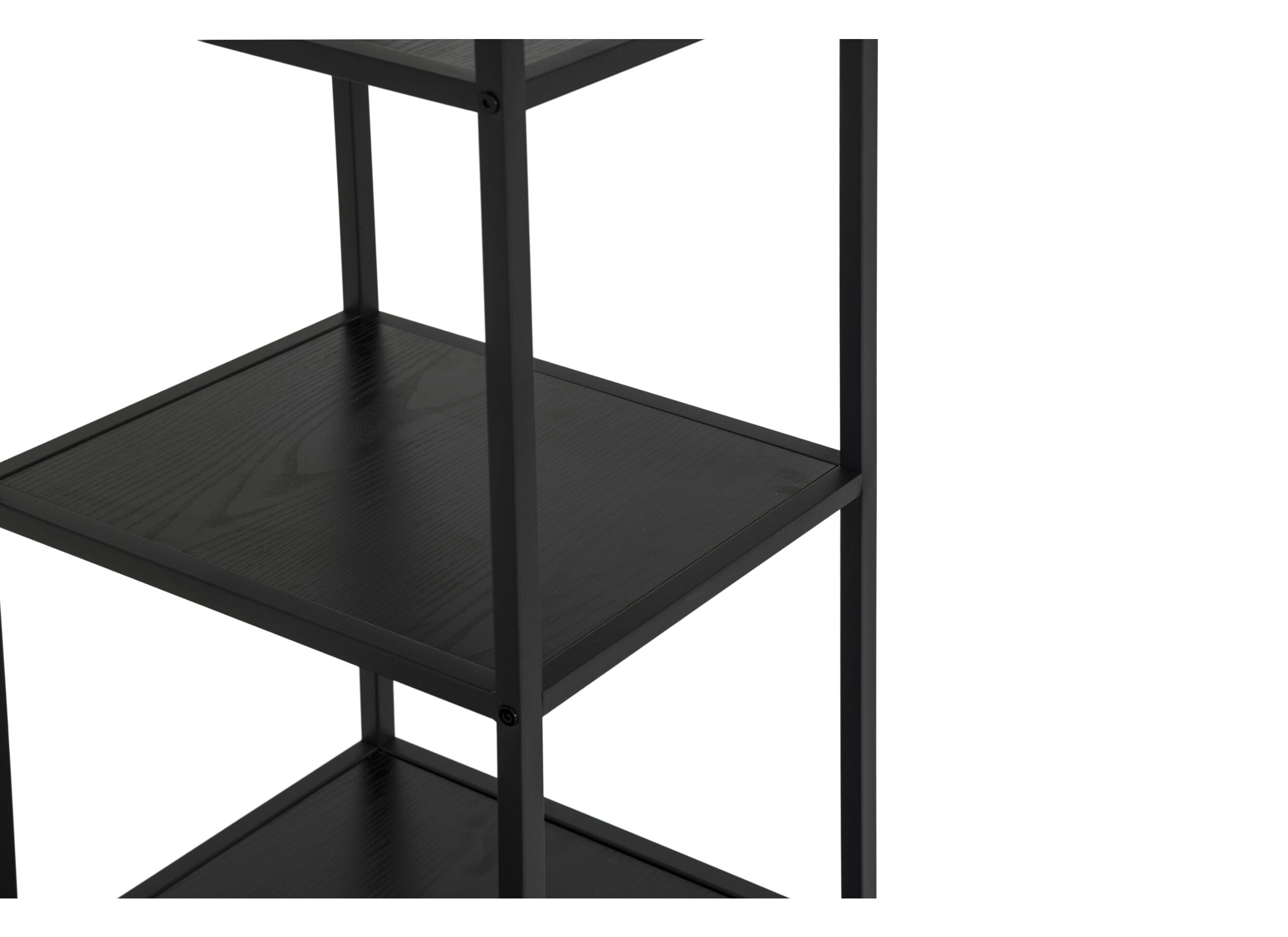 Detailfoto - Kledingrek Gallo 90x40x178cm - melamine metaal - zwart
