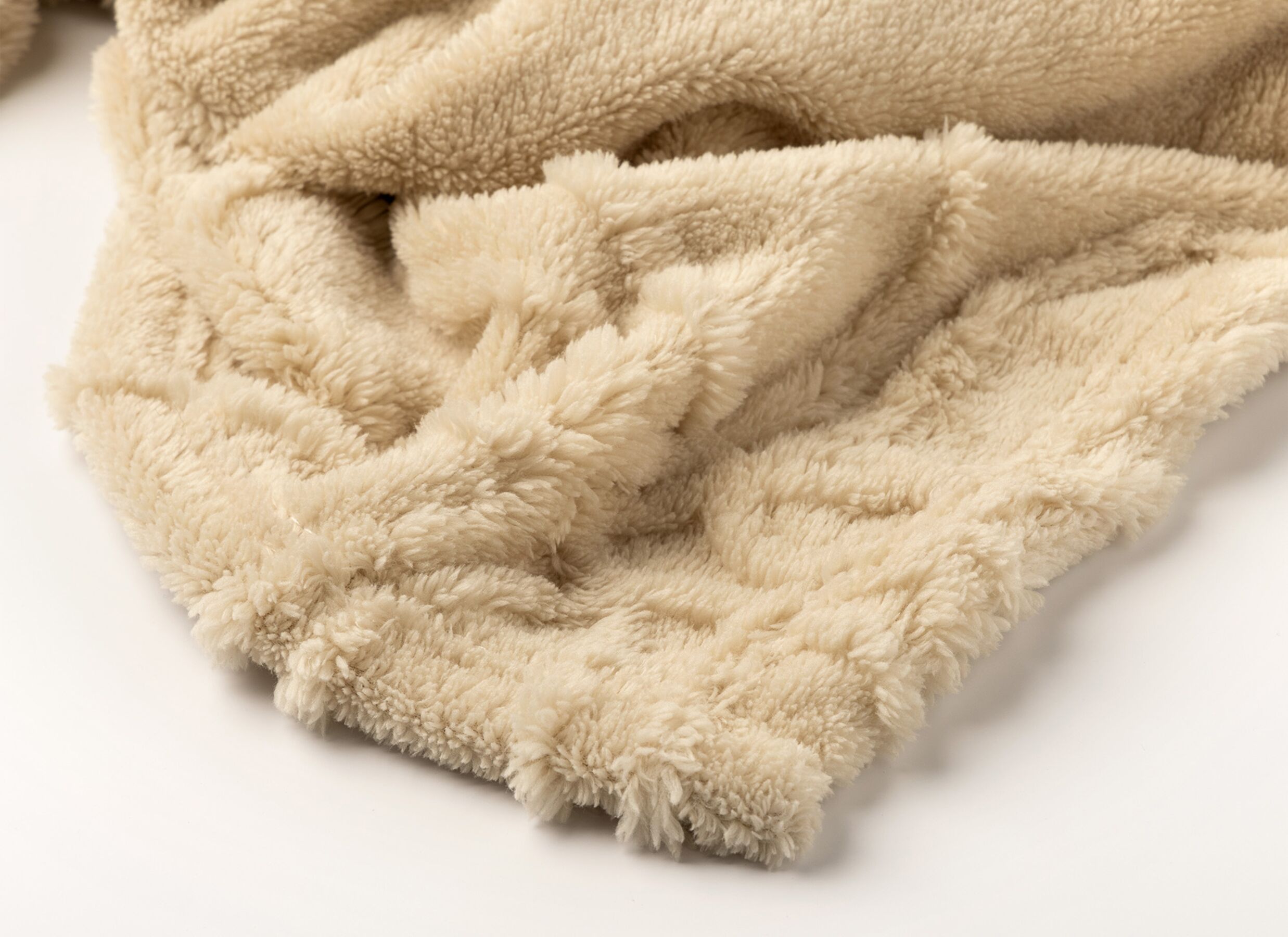 Detailfoto - Plaid Blenda 150x200cm - polyester - sandshell