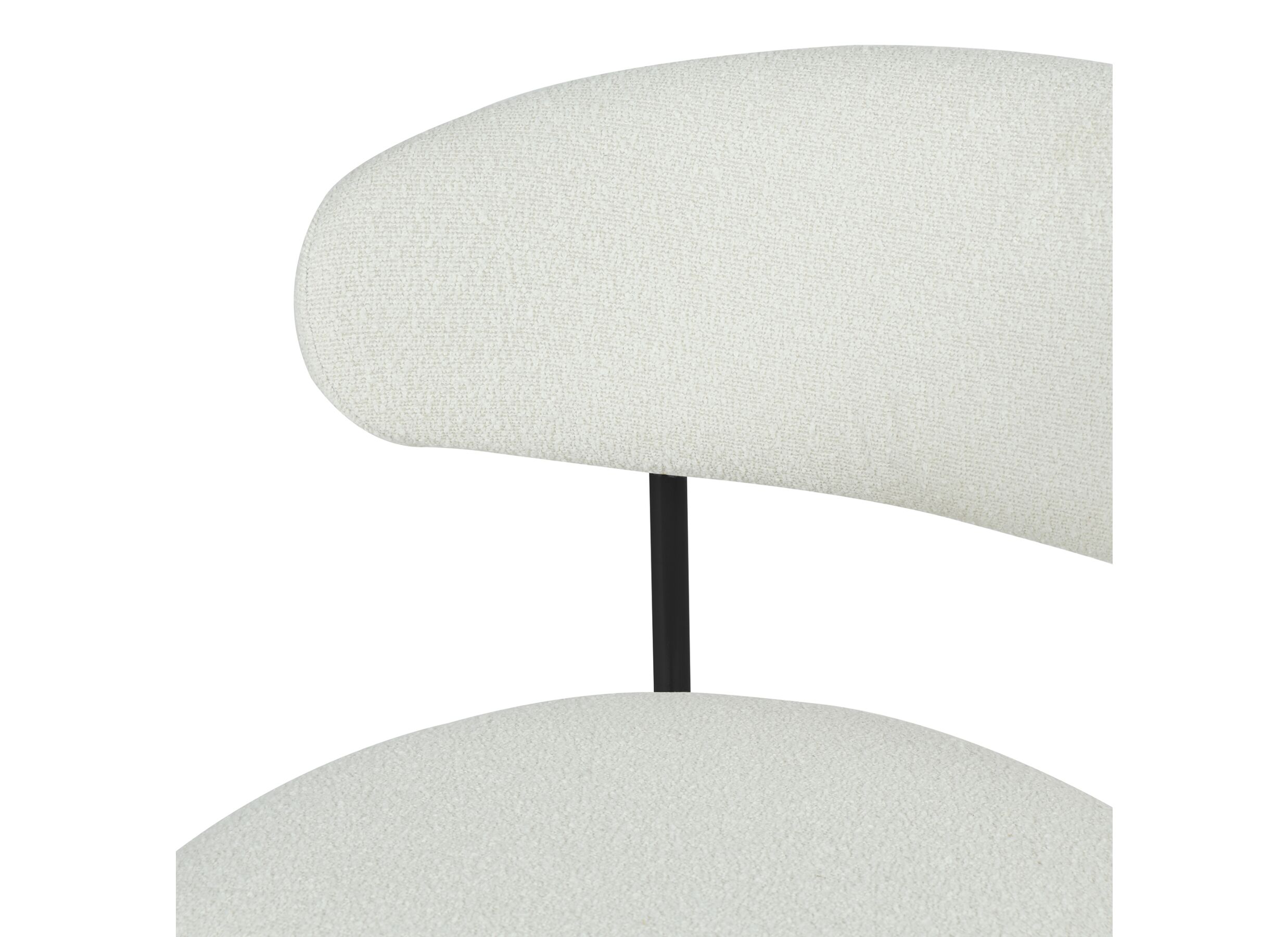 Detailfoto - Barstoel Luke ZH65-65cm - stof - wit