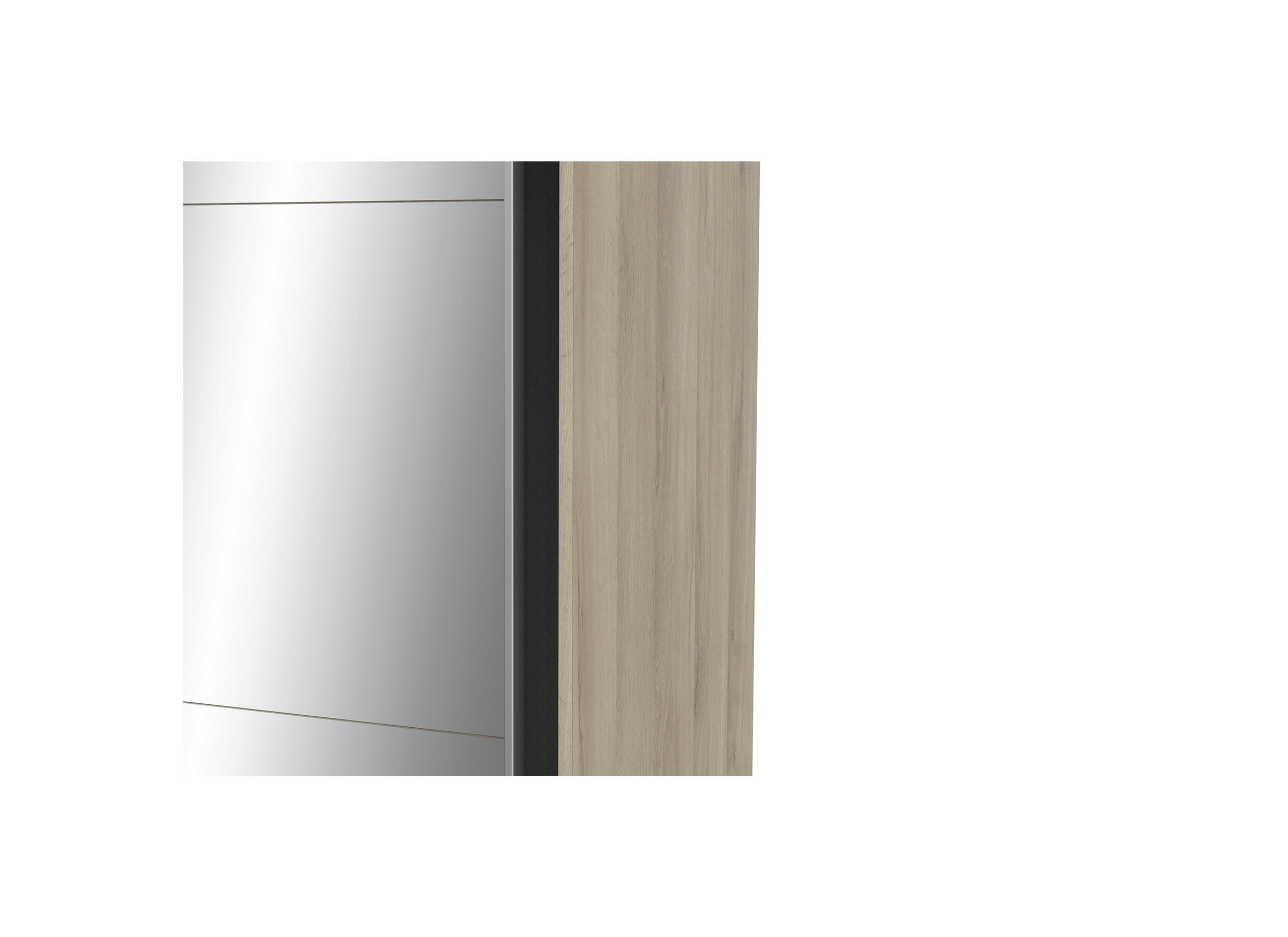 Armoire à portes coulissantes Ghost 117cm - décor - chêne de kronberg