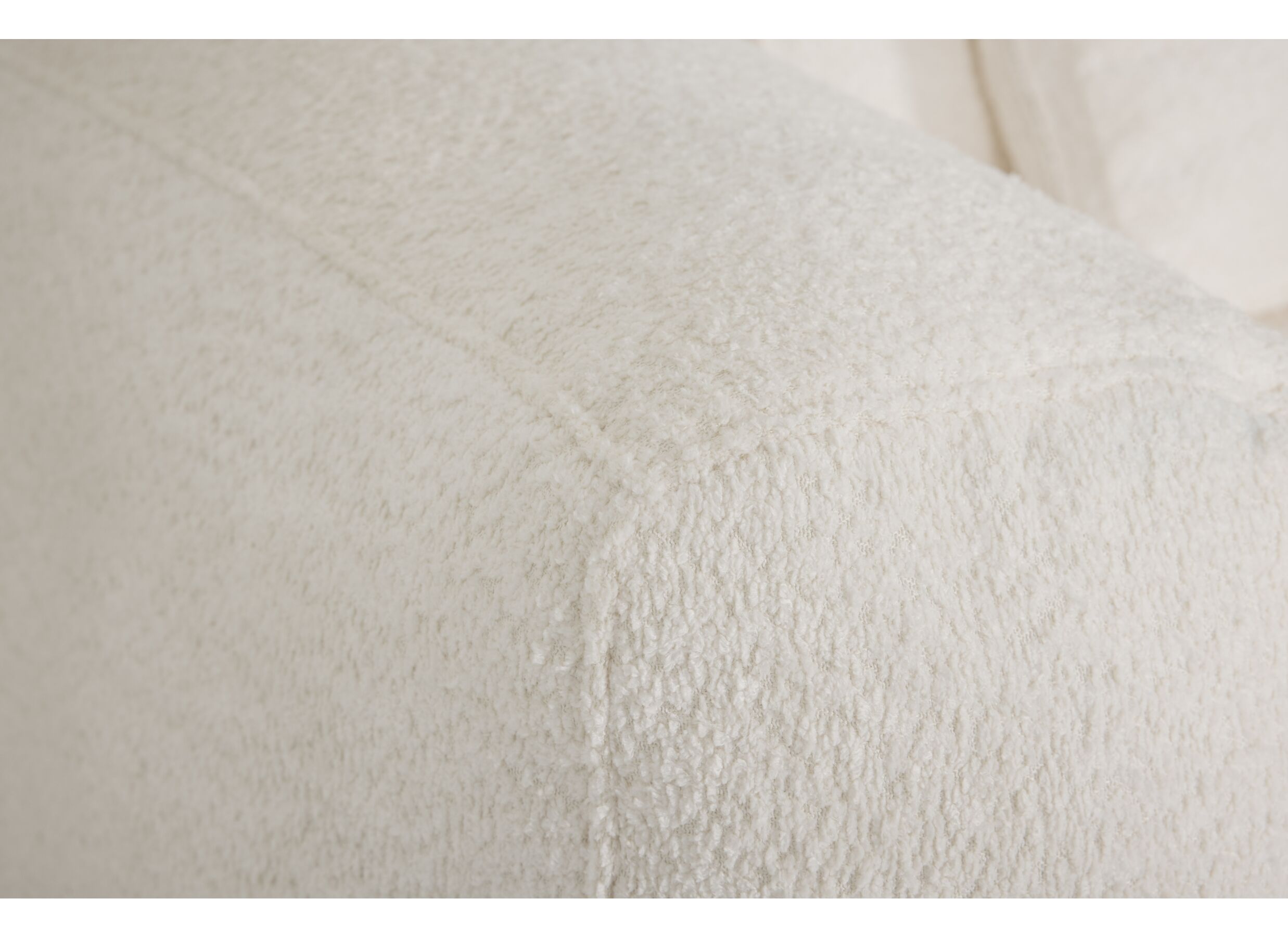 Hoeksalon Body 380x122cm - stof - ecru