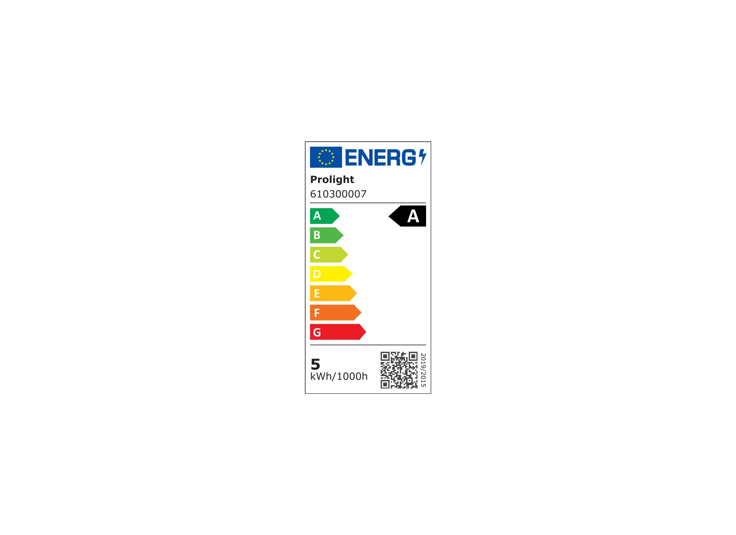 Label énergétique - Ampoule LED Classic 5W E27