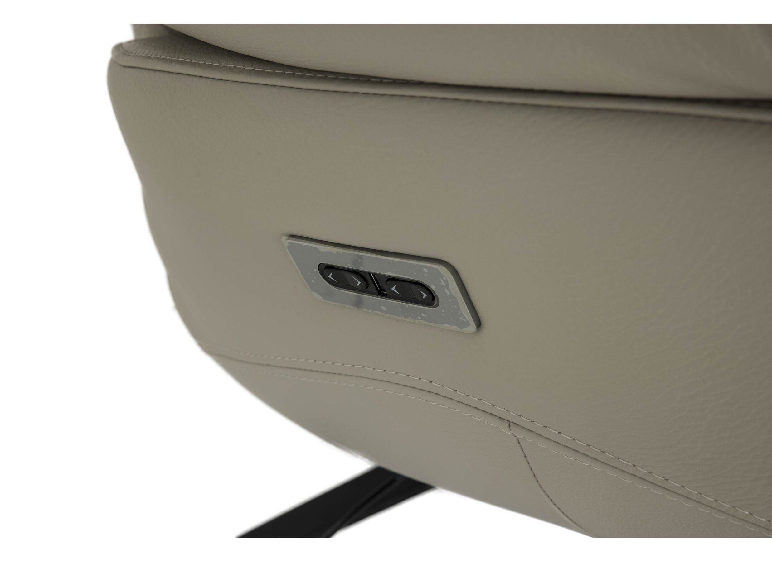 Detailfoto - Relaxzetel A1167 elektrisch - stof - zilver